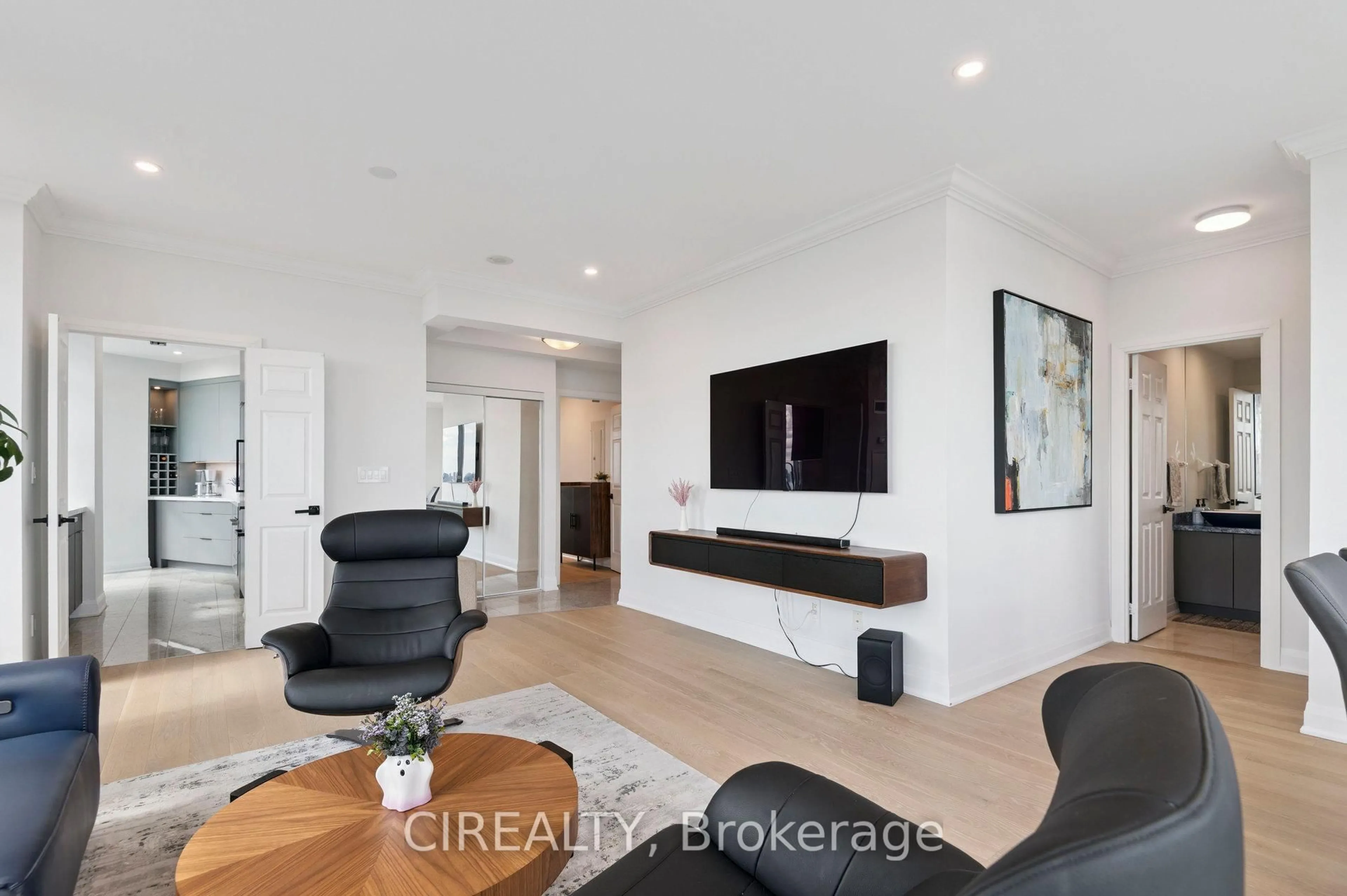 Living room with furniture, unknown for 18 Holmes Ave #UPH02, Toronto Ontario M2N 0E1