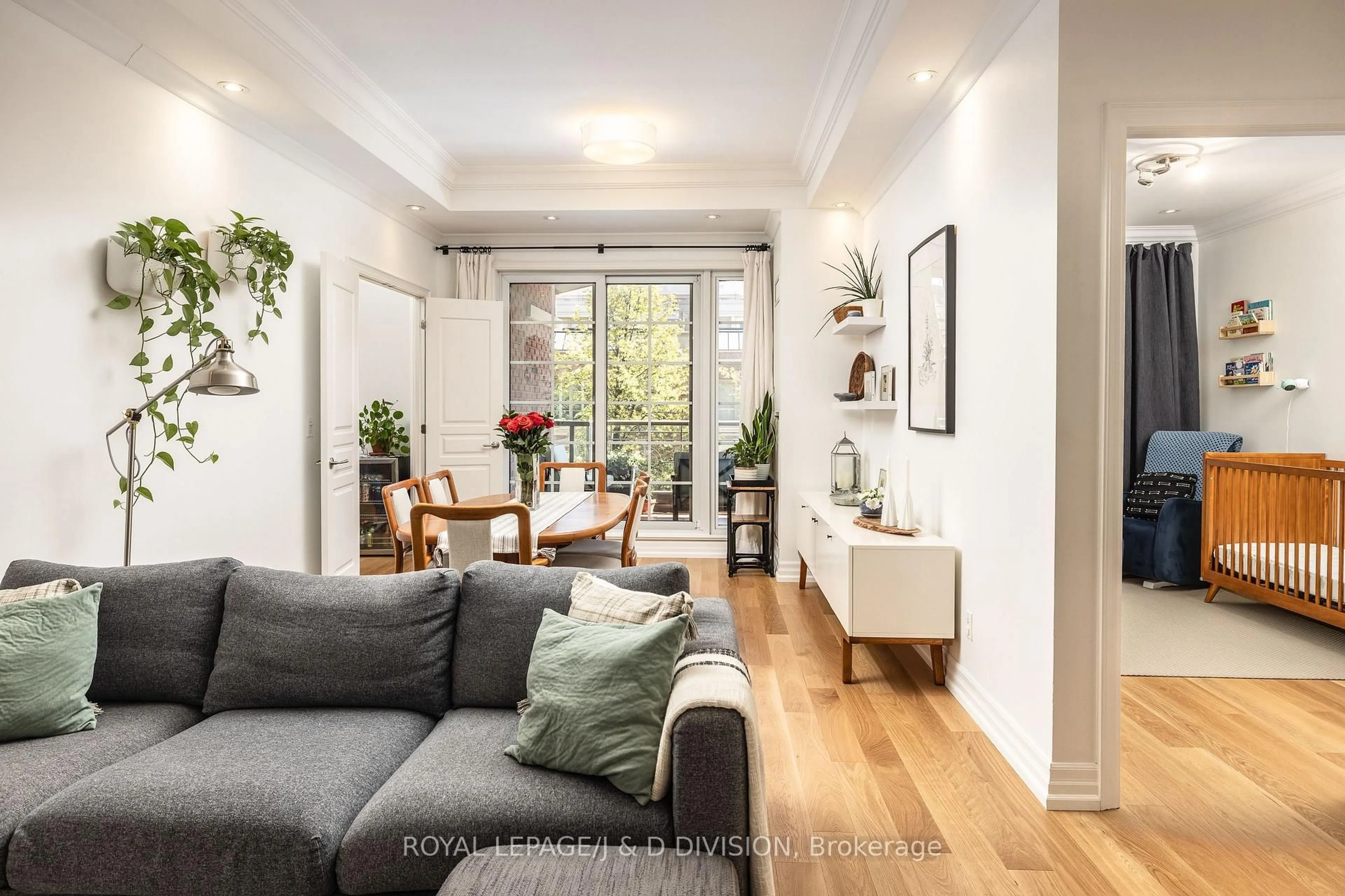 Living room with furniture, unknown for 20 Burkebrook Pl #334, Toronto Ontario M4G 0A1