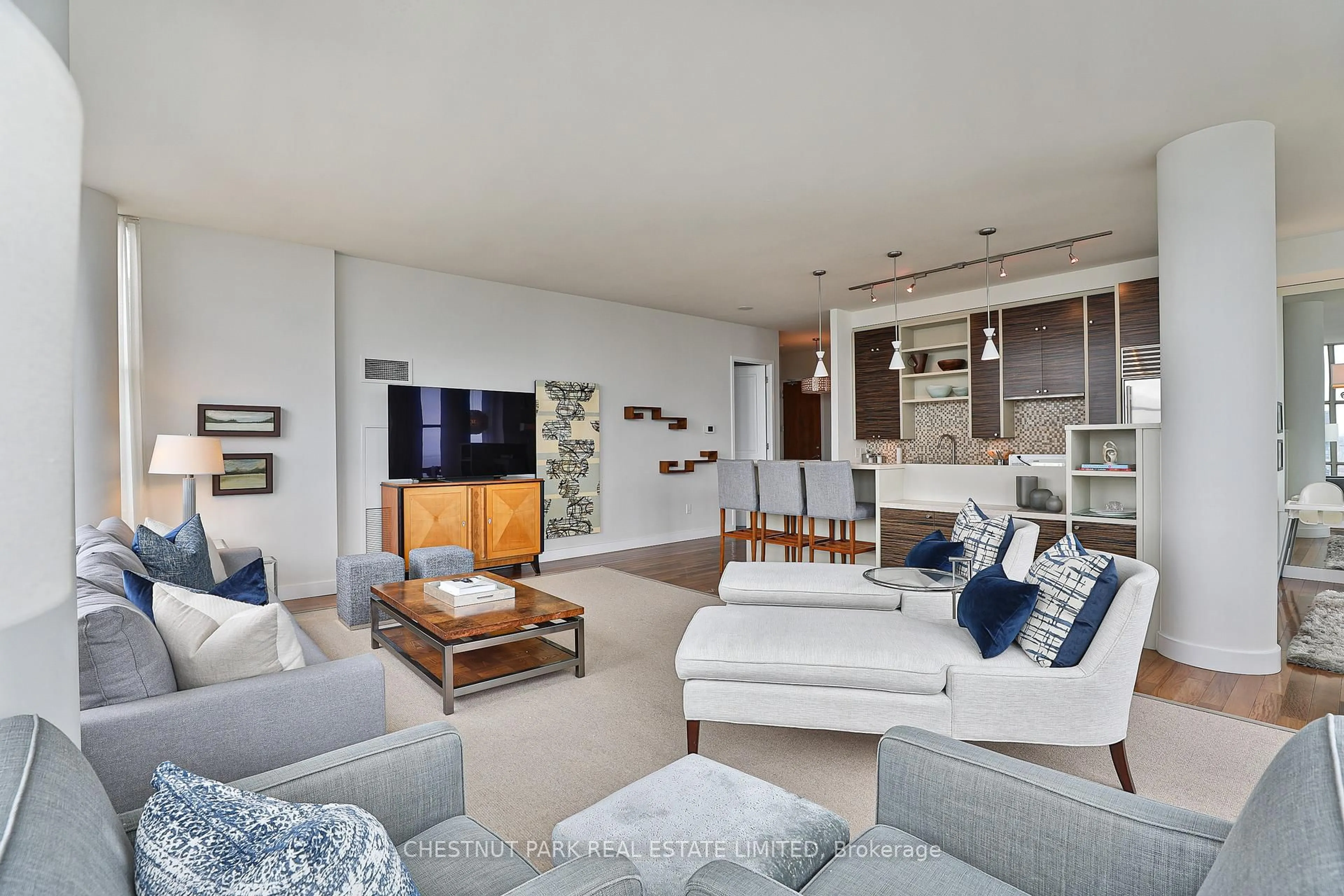 Living room with furniture, unknown for 10 Navy Wharf Crt #Ph01, Toronto Ontario M5V 3V2