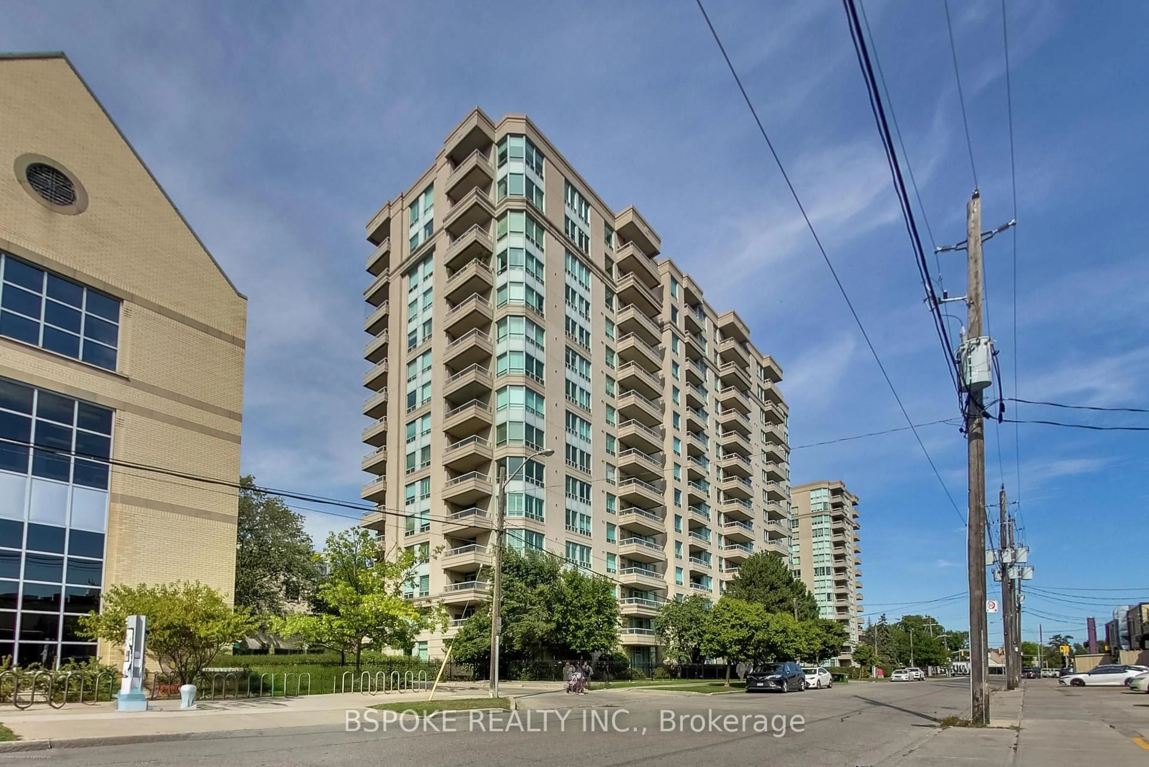 A pic from outside/outdoor area/front of a property/back of a property/a pic from drone, unknown for 8 Covington Rd #1412, Toronto Ontario M6A 3E5