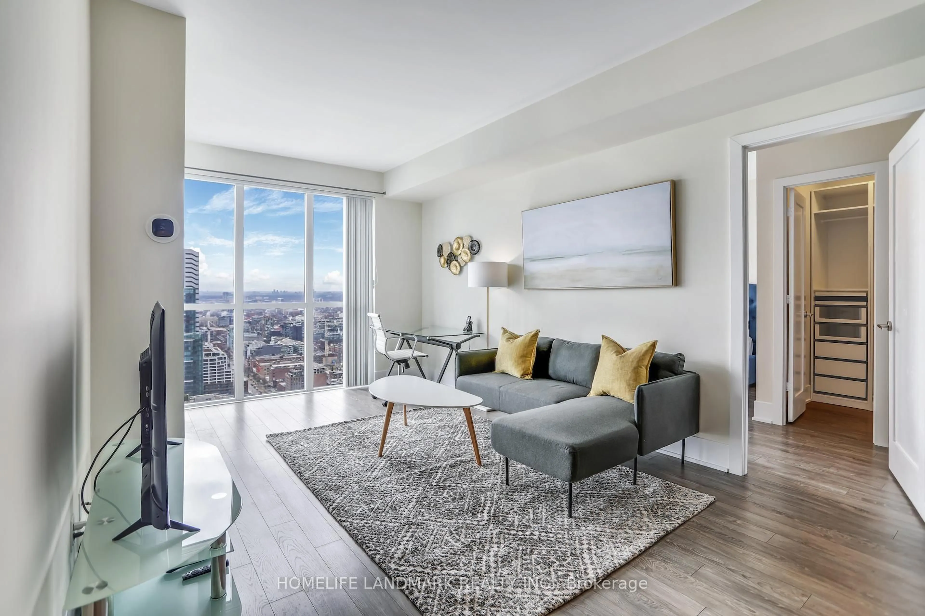 Living room with furniture, unknown for 300 Front St #4113, Toronto Ontario M5V 0E9
