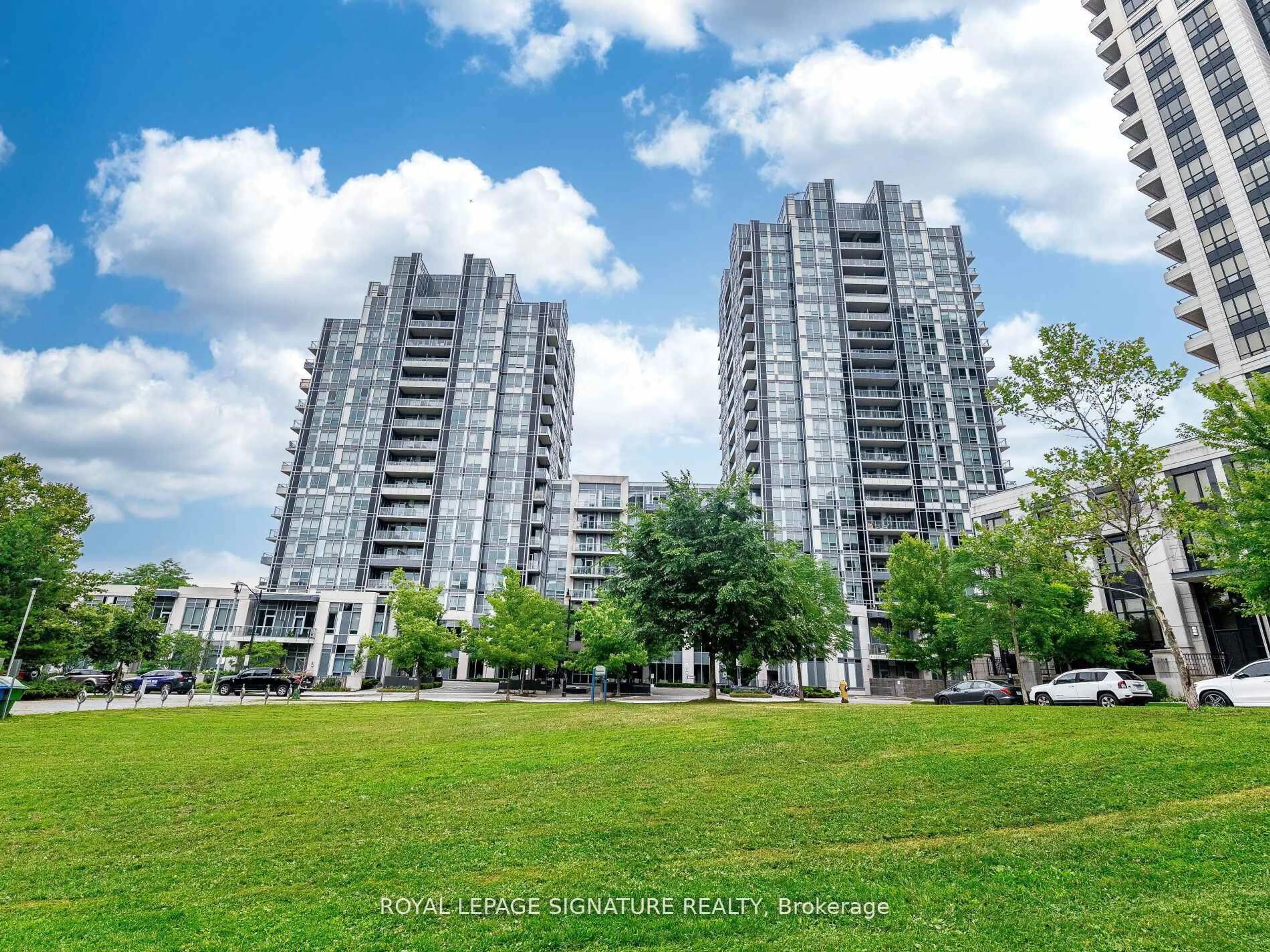 A pic from outside/outdoor area/front of a property/back of a property/a pic from drone, unknown for 120 Harrison Garden Blvd #241, Toronto Ontario M2N 0H1