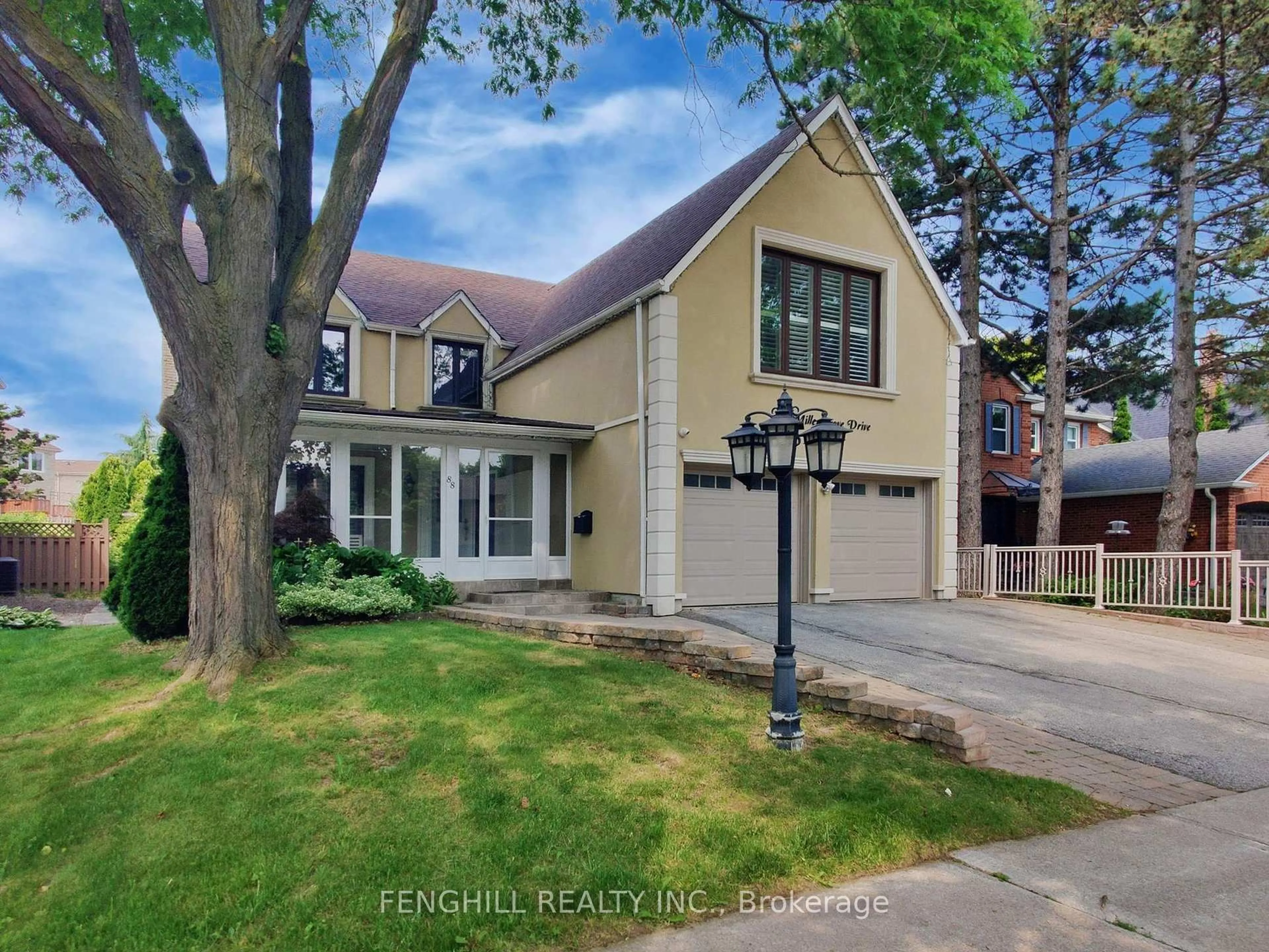 Home with brick exterior material, street for 88 Millersgrove Dr, Toronto Ontario M2R 3R9