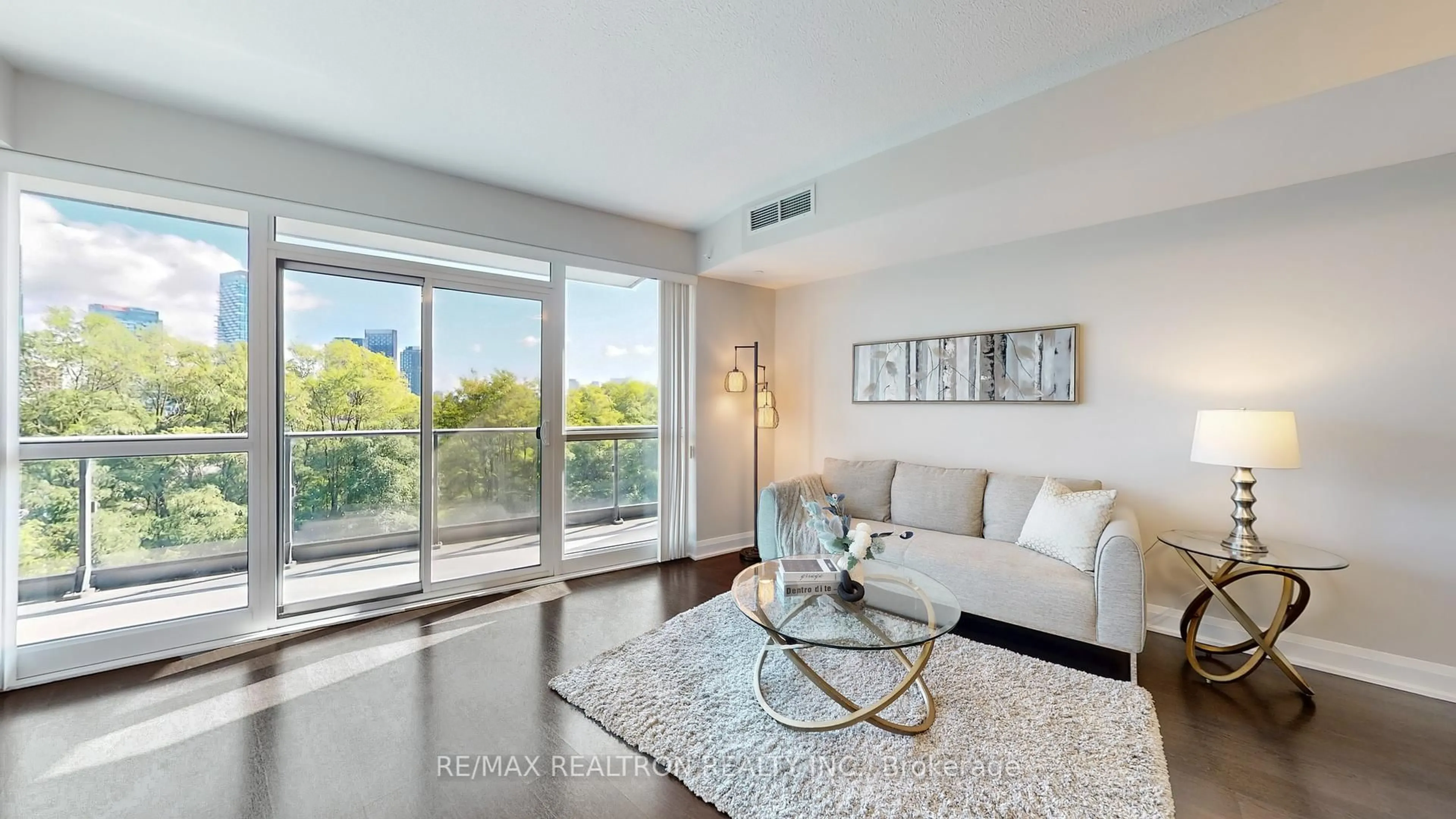 Living room with furniture, unknown for 160 Vanderhoof Ave #303, Toronto Ontario M4G 0B7