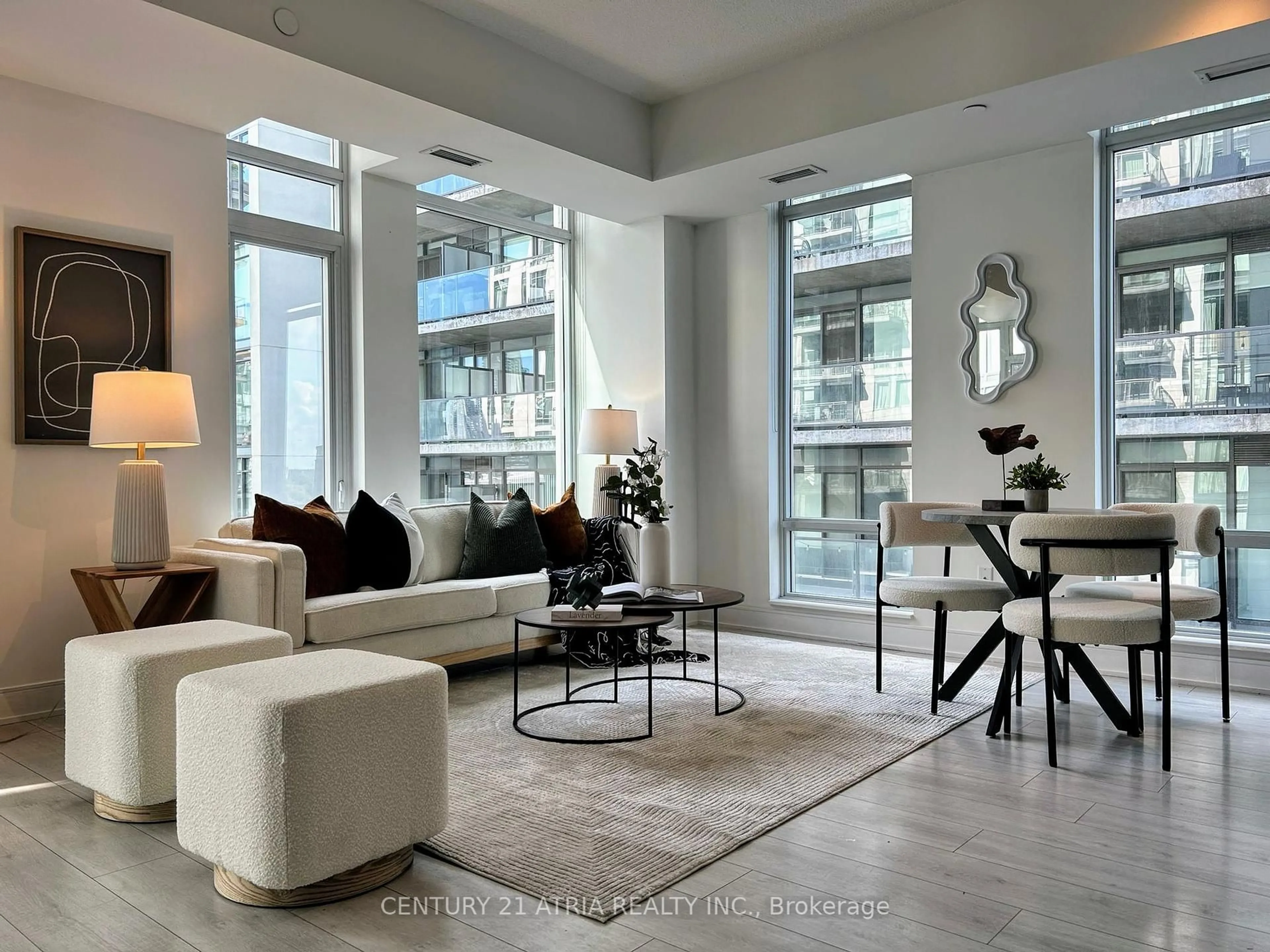 Living room with furniture, unknown for 525 Adelaide St #1503, Toronto Ontario M5V 0N7