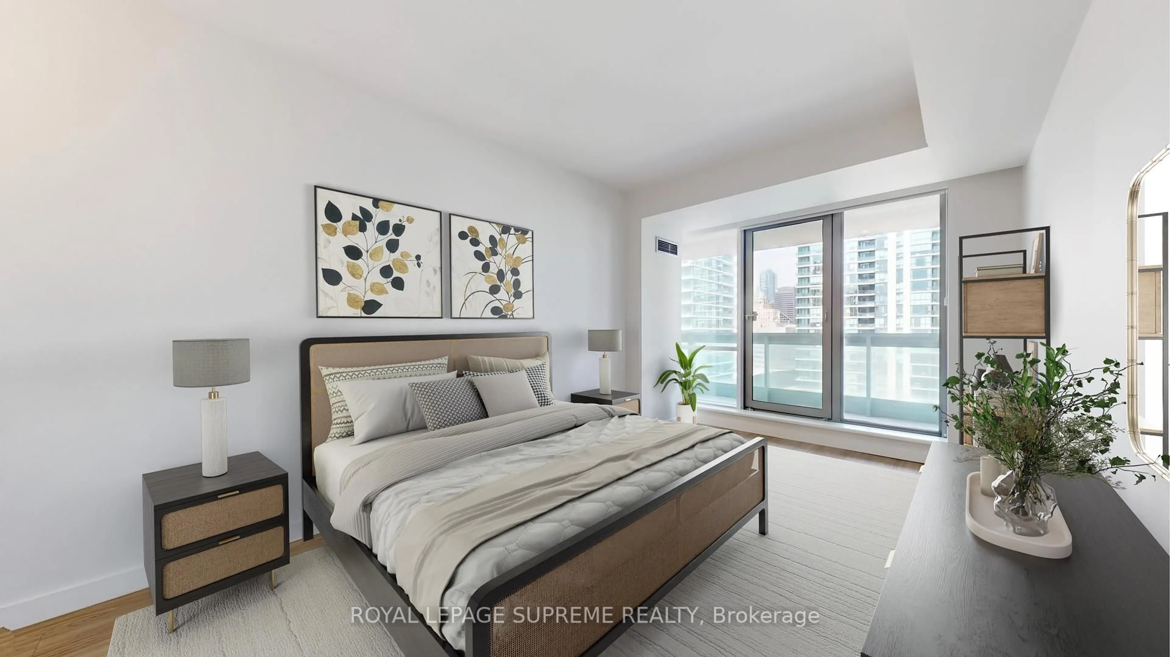 Bedroom with bed, unknown for 10 Queens Quay #2210, Toronto Ontario M5J 2R9
