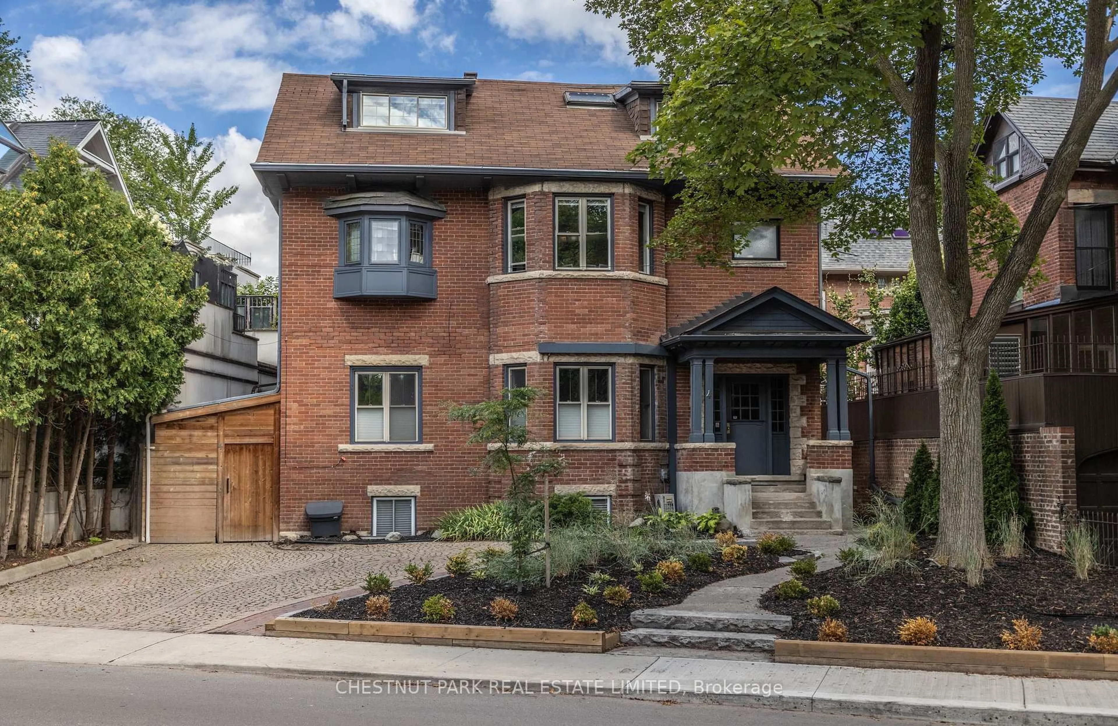Home with brick exterior material, street for 4 Maple Ave, Toronto Ontario M4W 2T6