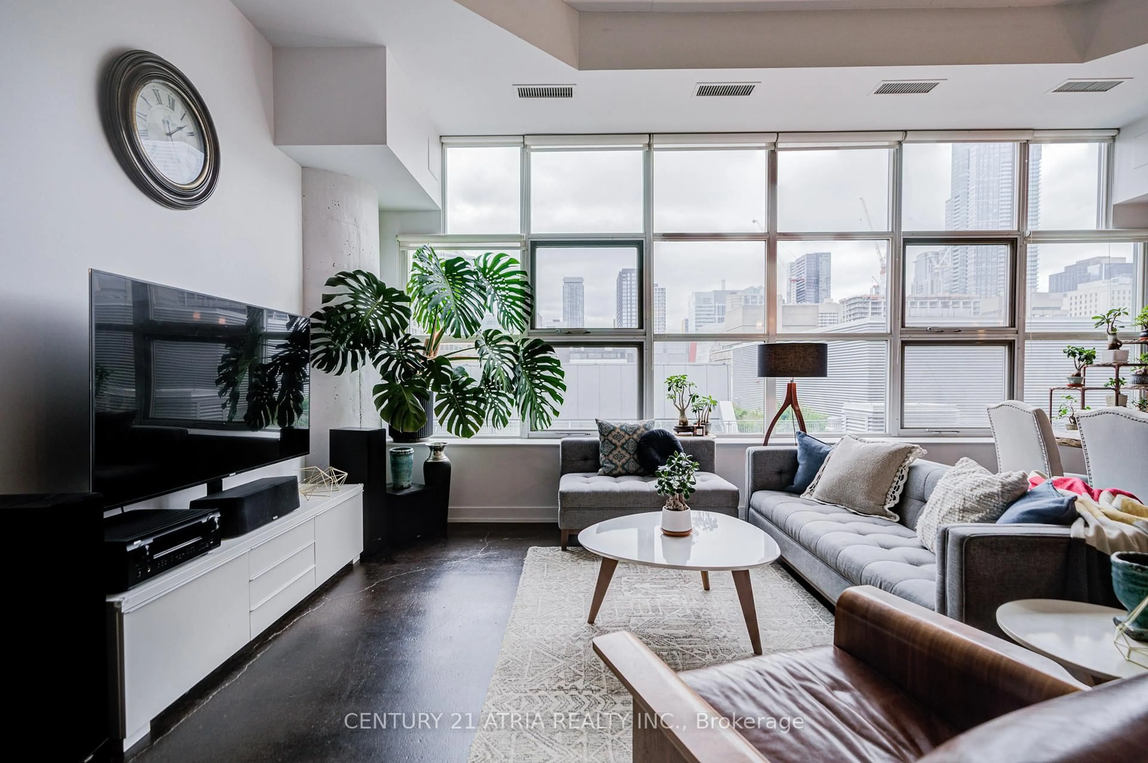 Living room with furniture, unknown for 155 Dalhousie St #508, Toronto Ontario M5B 2P7