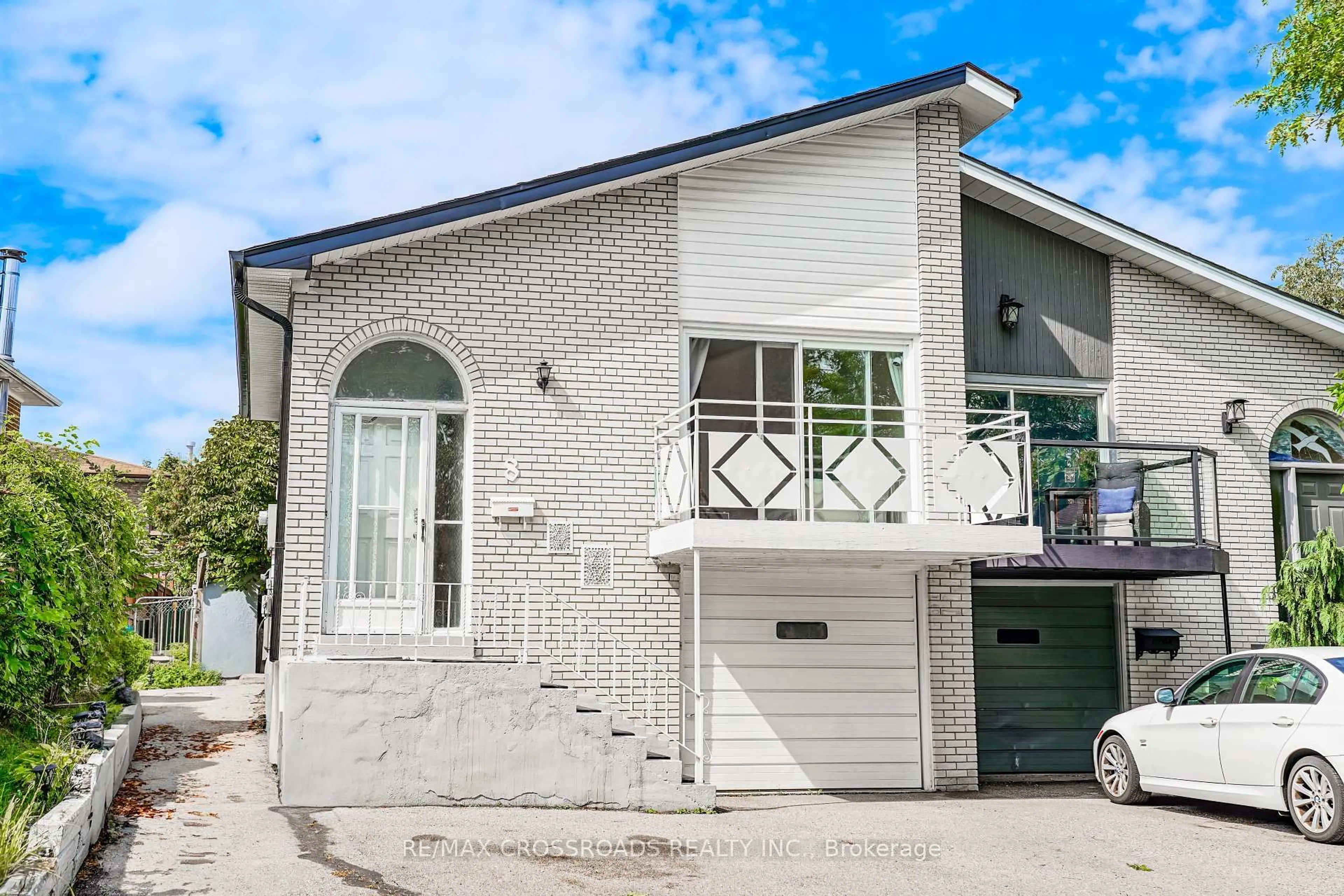 Home with brick exterior material, street for 8 Topaz Gate, Toronto Ontario M2M 2Z7