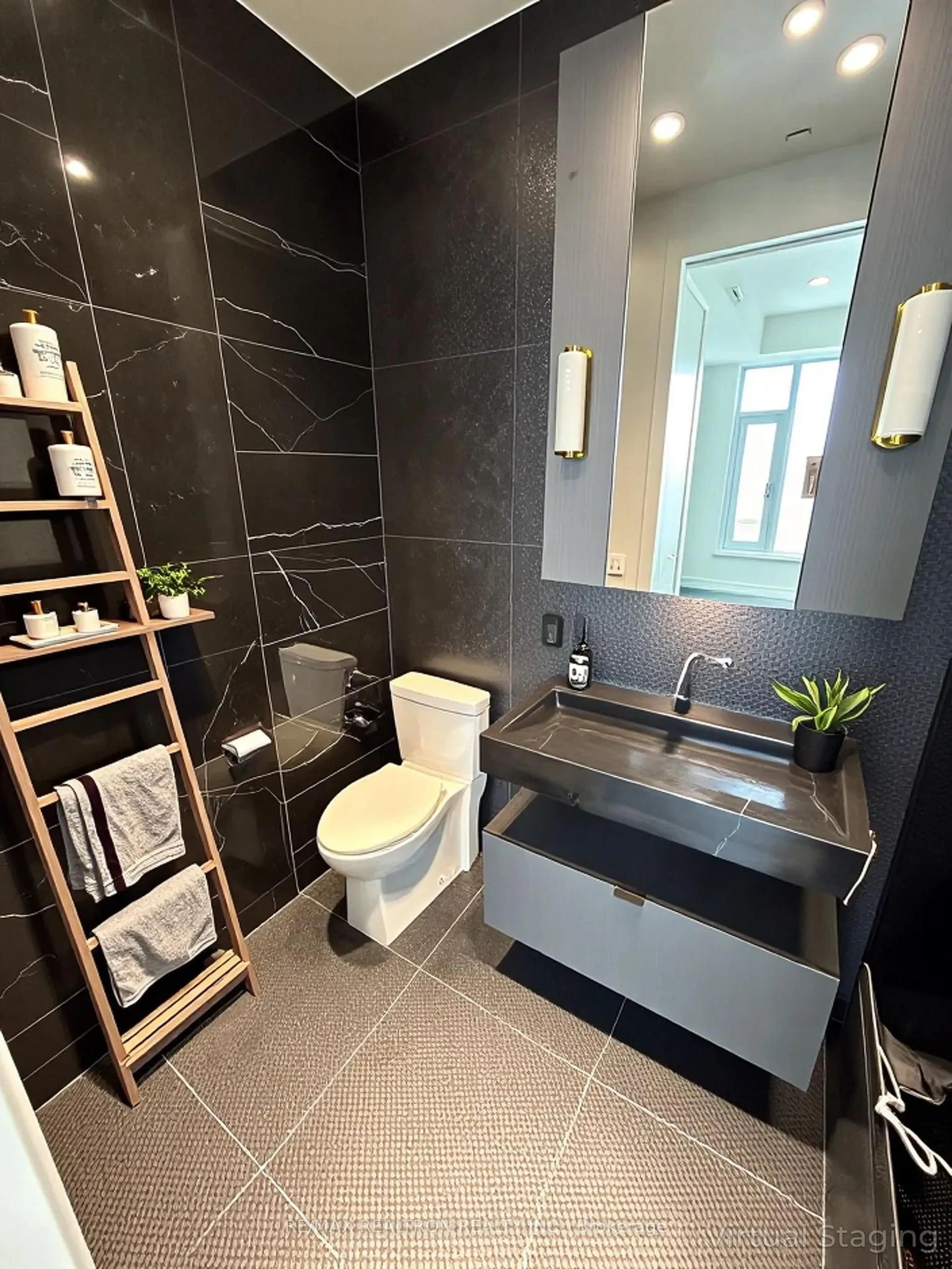 Contemporary bathroom, ceramic/tile floor for 11 Yorkville Ave #5804, Toronto Ontario M4W 1L2