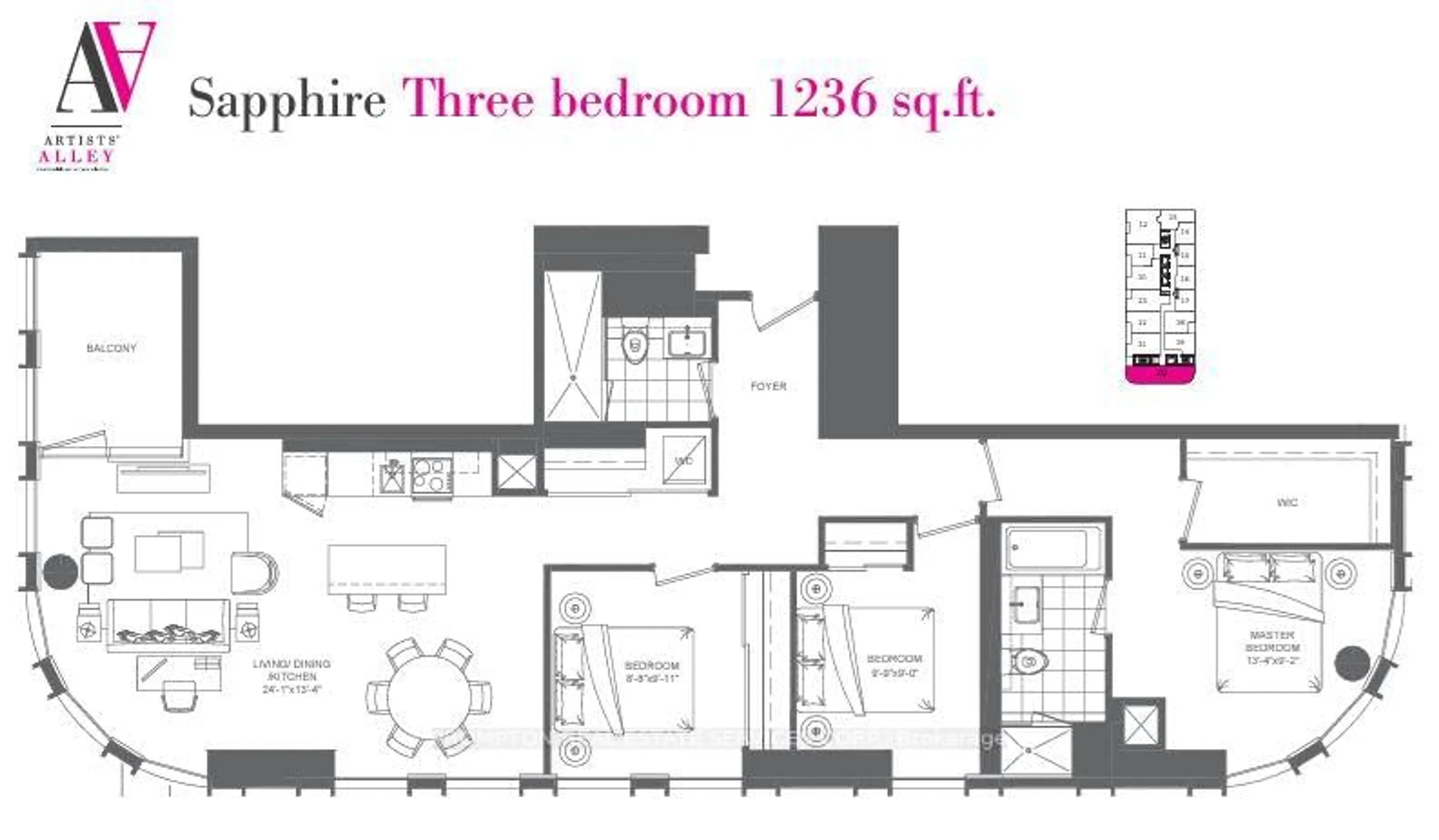 Floor plan for 121 St Patrick St #620, Toronto Ontario M5T 3C1