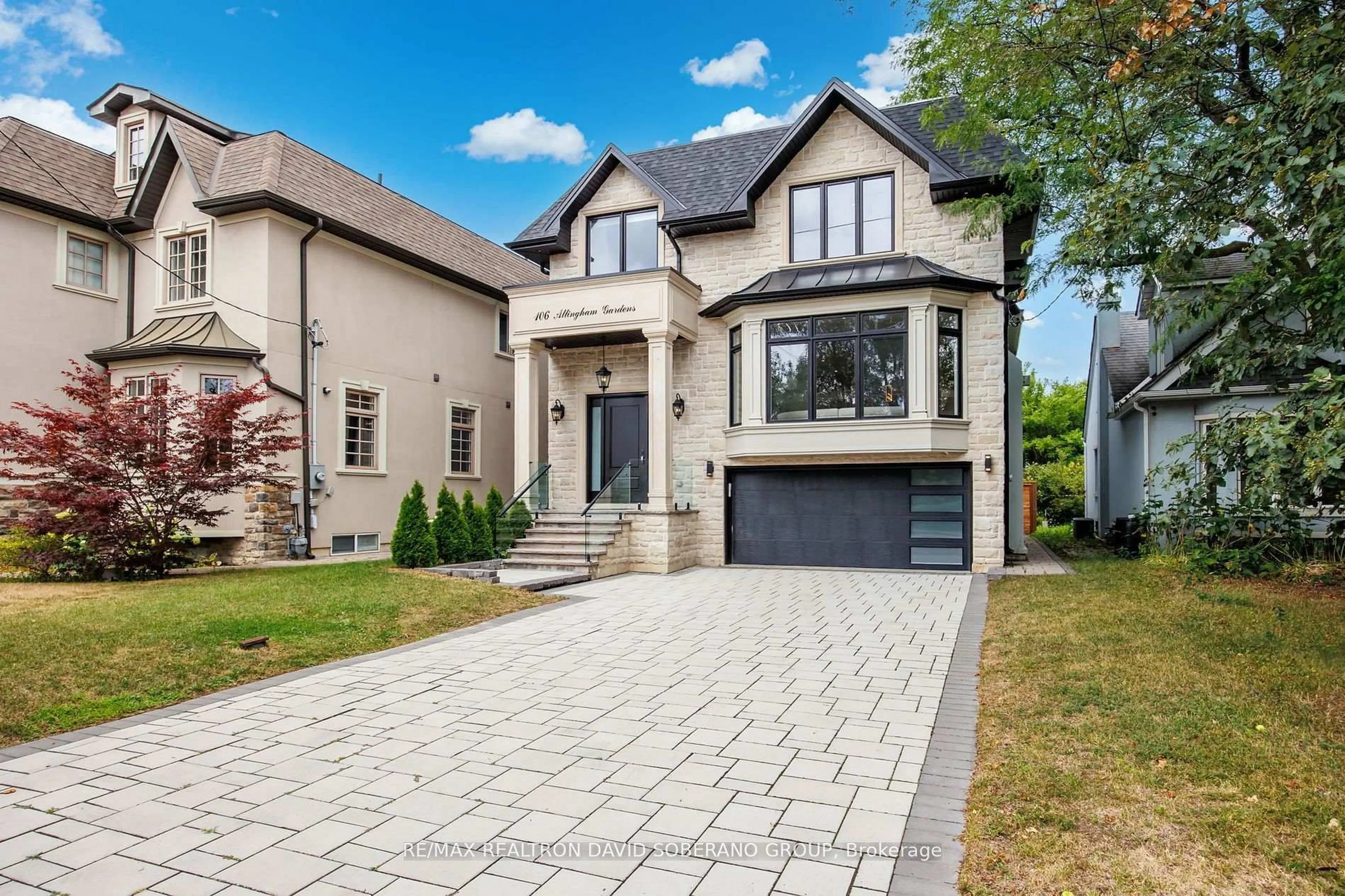 Home with brick exterior material, street for 106 Allingham Gdns, Toronto Ontario M3H 1Y2