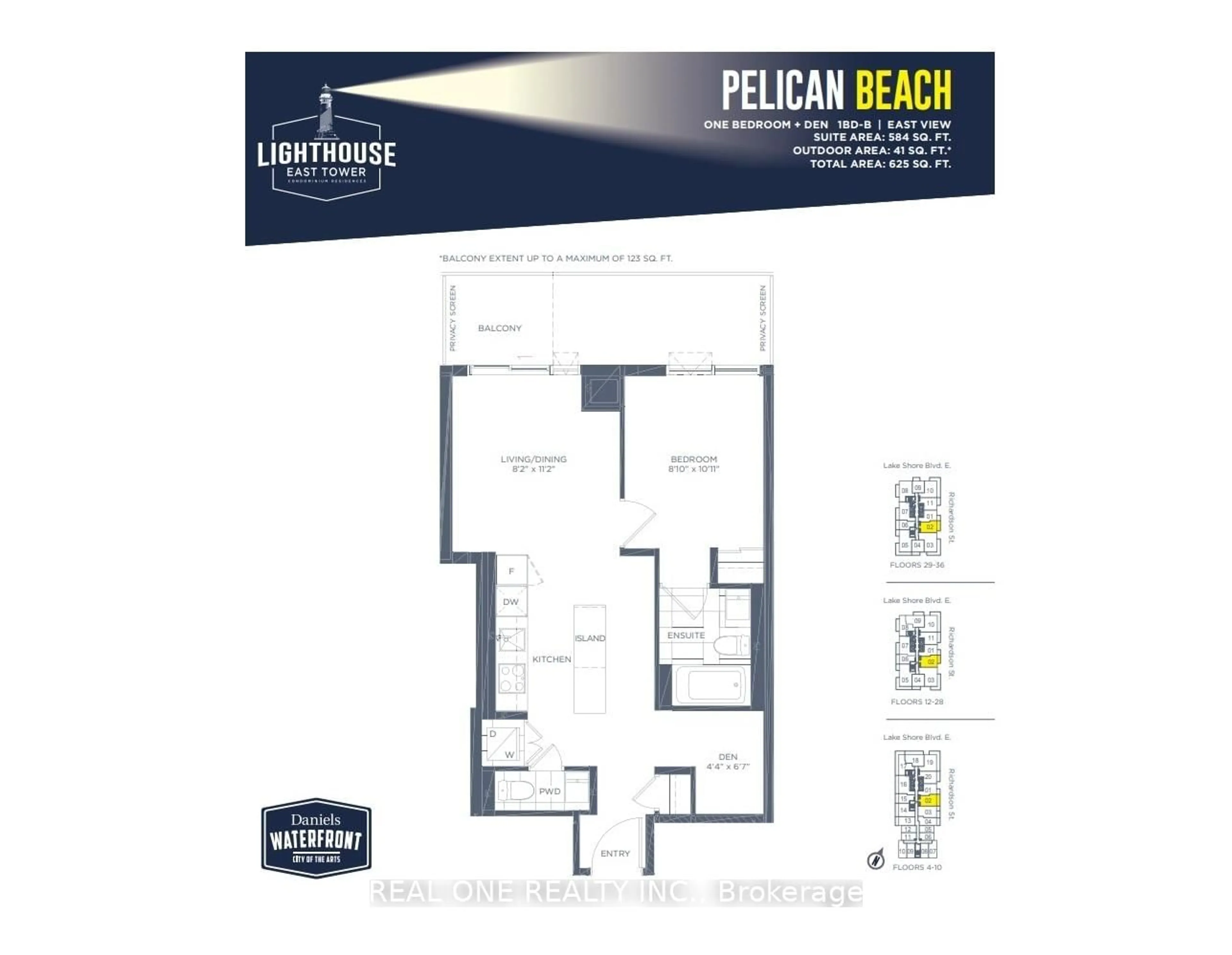 Floor plan for 20 Richardson St #2602, Toronto Ontario M5A 0S6