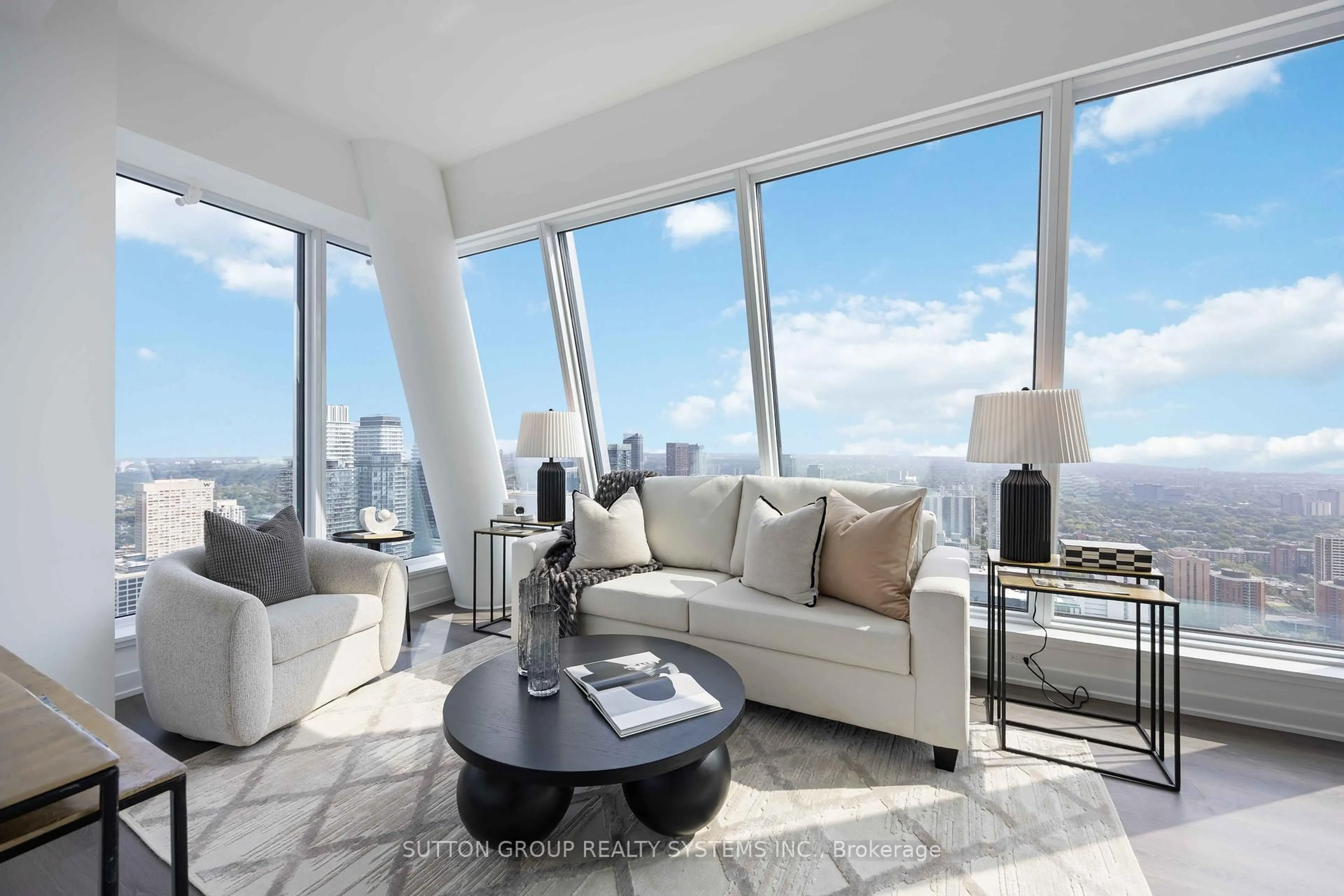 Living room with furniture, unknown for 8 Wellesley St #LPH05, Toronto Ontario M4Y 0J5