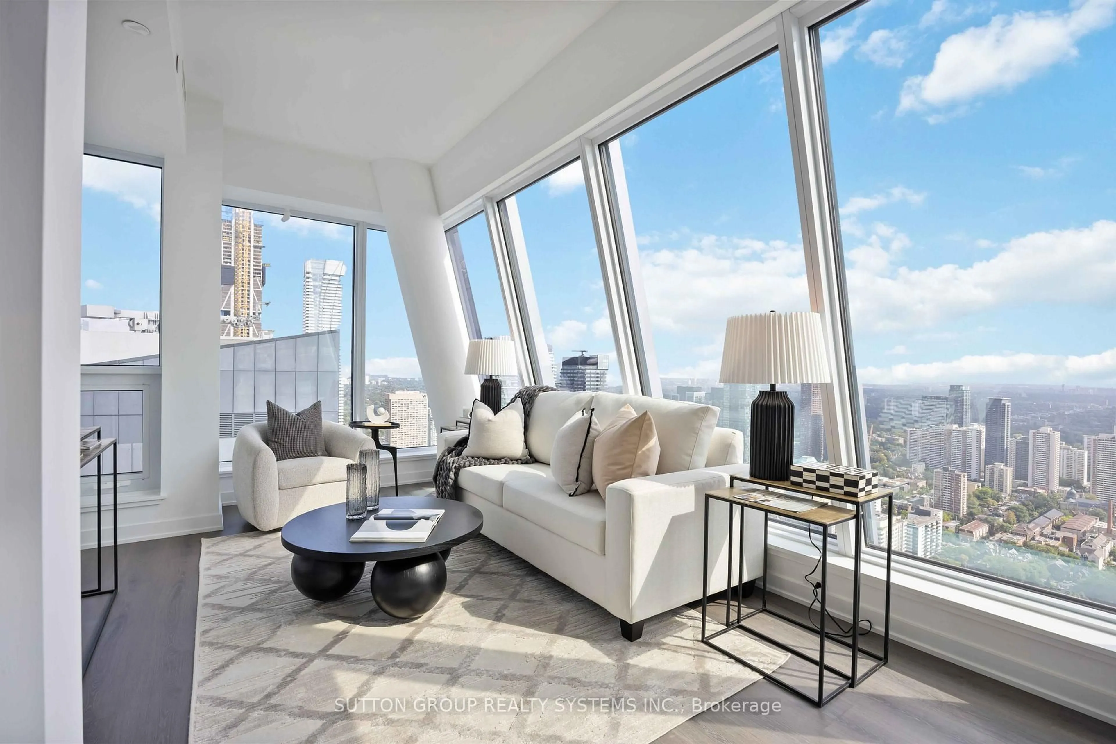 Living room with furniture, unknown for 8 Wellesley St #LPH05, Toronto Ontario M4Y 0J5