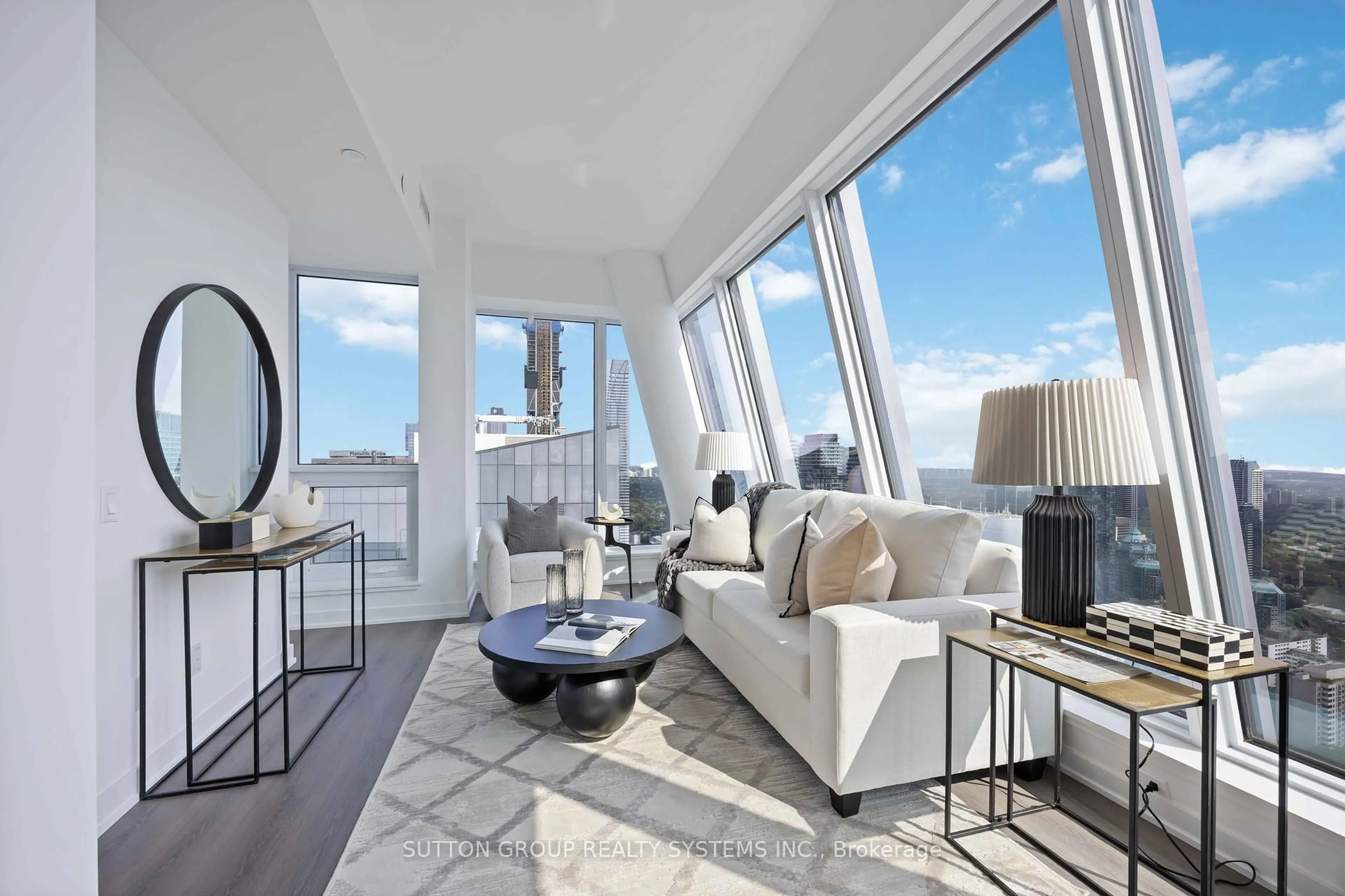 Living room with furniture, unknown for 8 Wellesley St #LPH05, Toronto Ontario M4Y 0J5