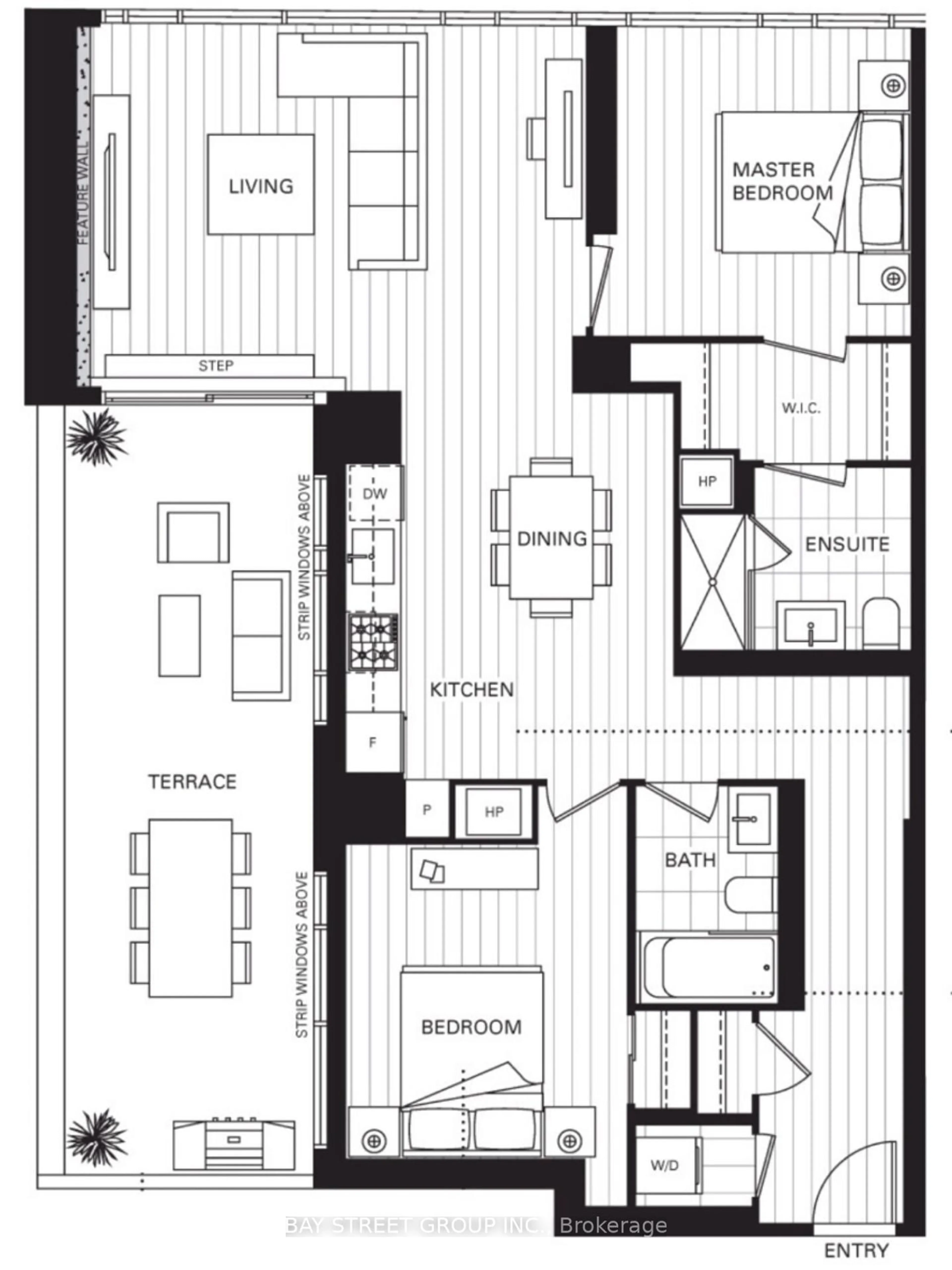 Floor plan for 81 Wellesley St #204, Toronto Ontario M4Y 0C5