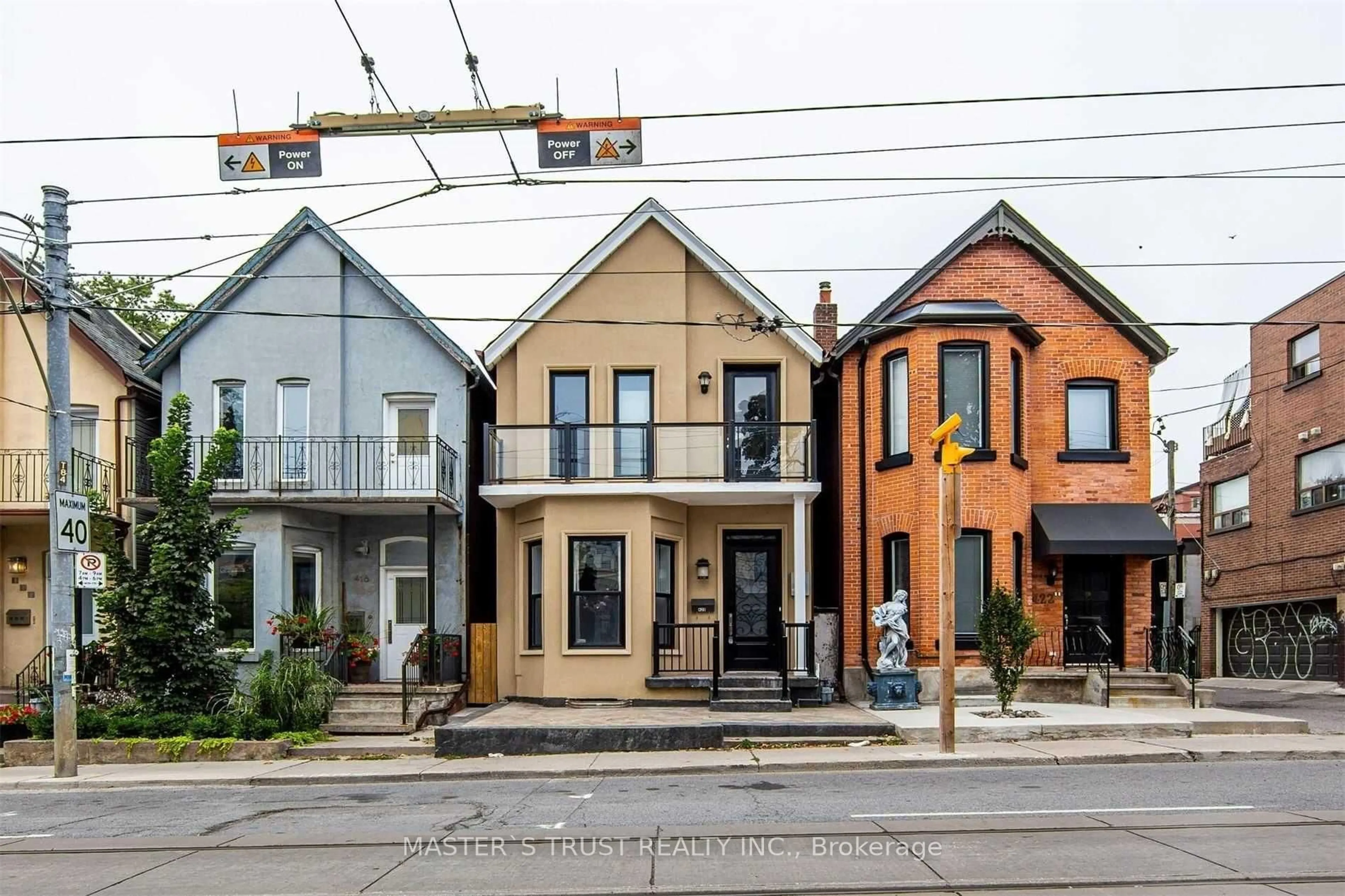 Home with brick exterior material, street for 420 Ossington Ave, Toronto Ontario M6J 3A7