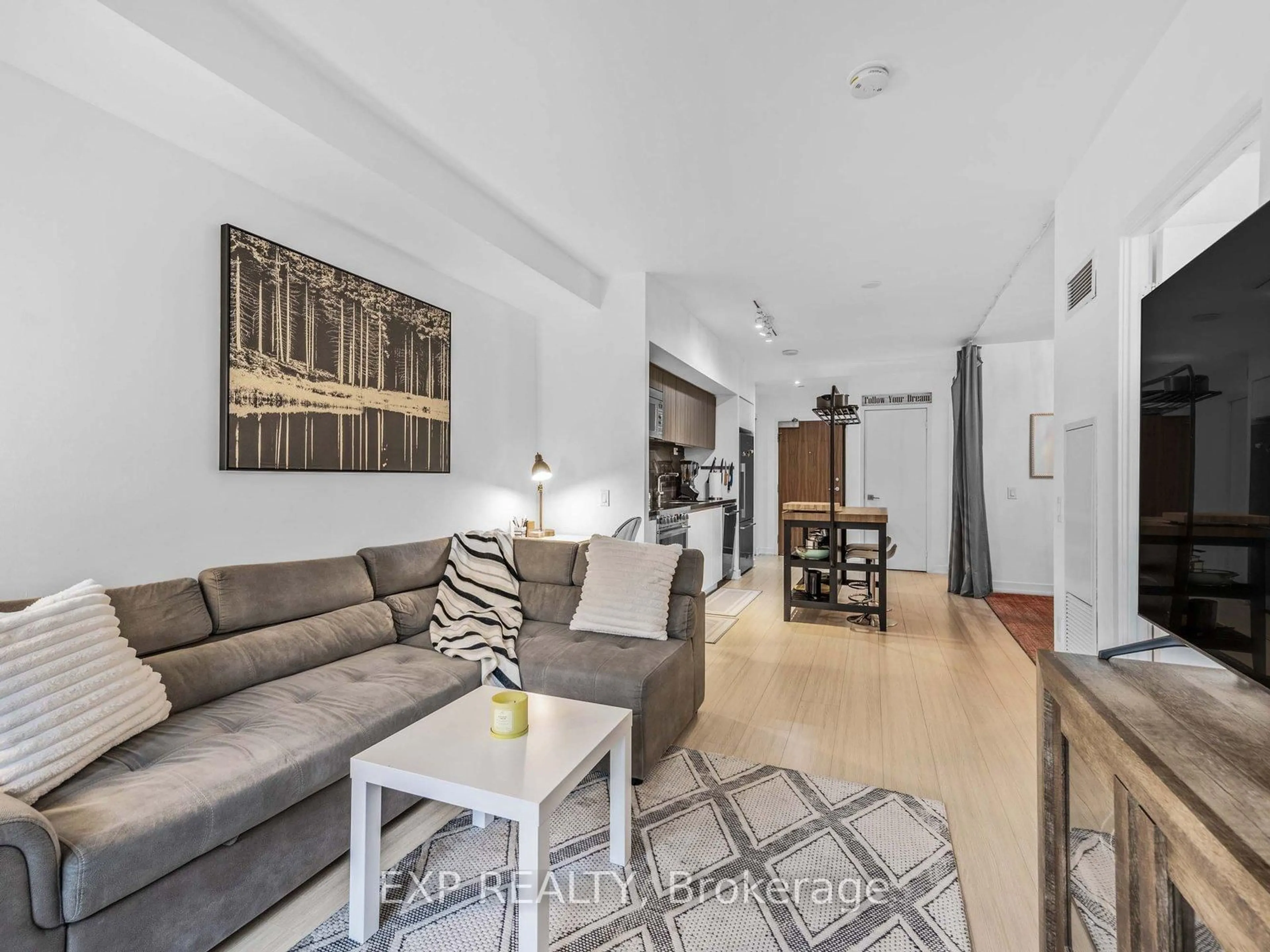 Living room with furniture, unknown for 75 Queens Wharf Rd #116, Toronto Ontario M5V 0J8