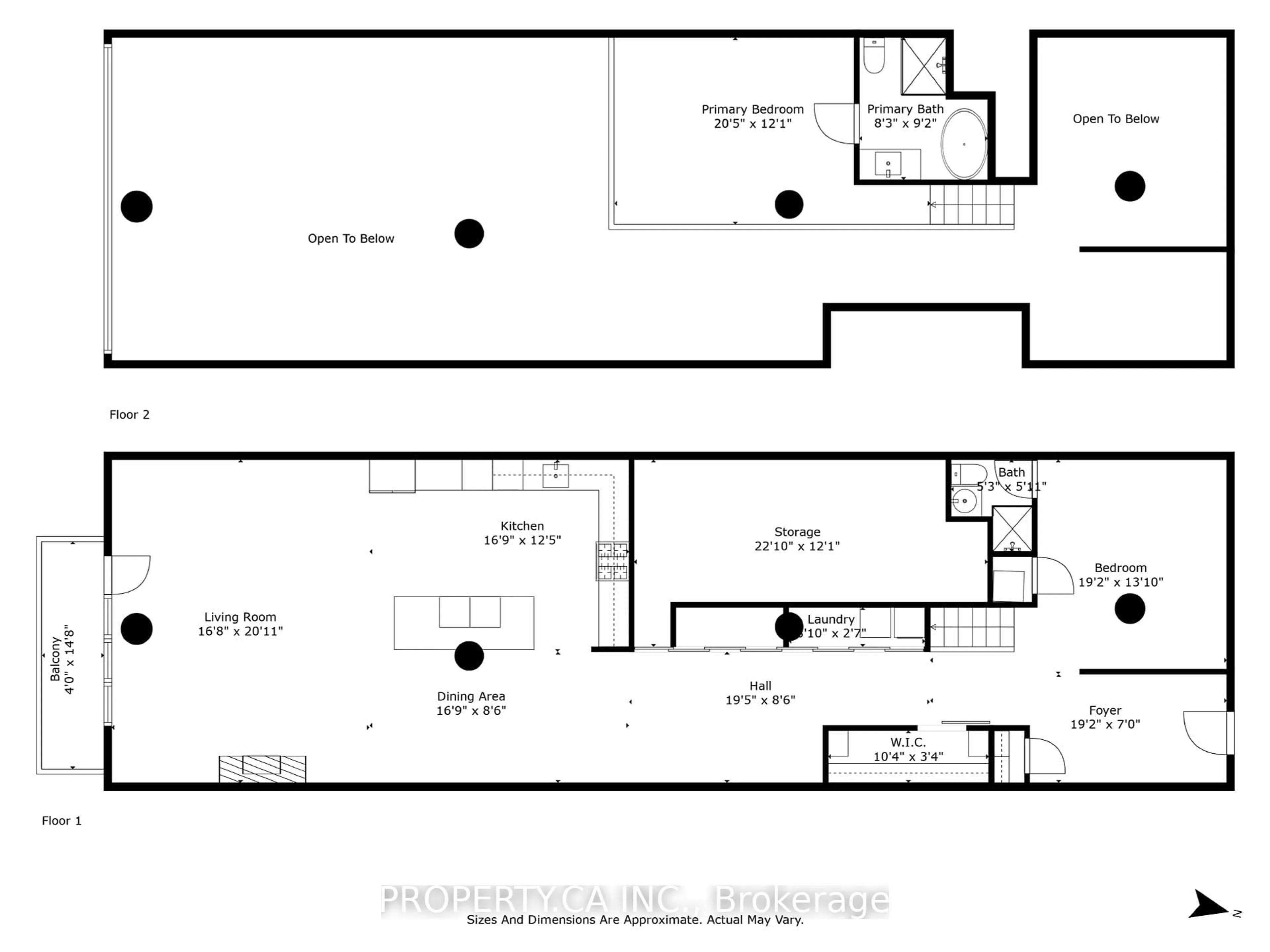 Floor plan for 90 Sumach St #606, Toronto Ontario M5A 4R4