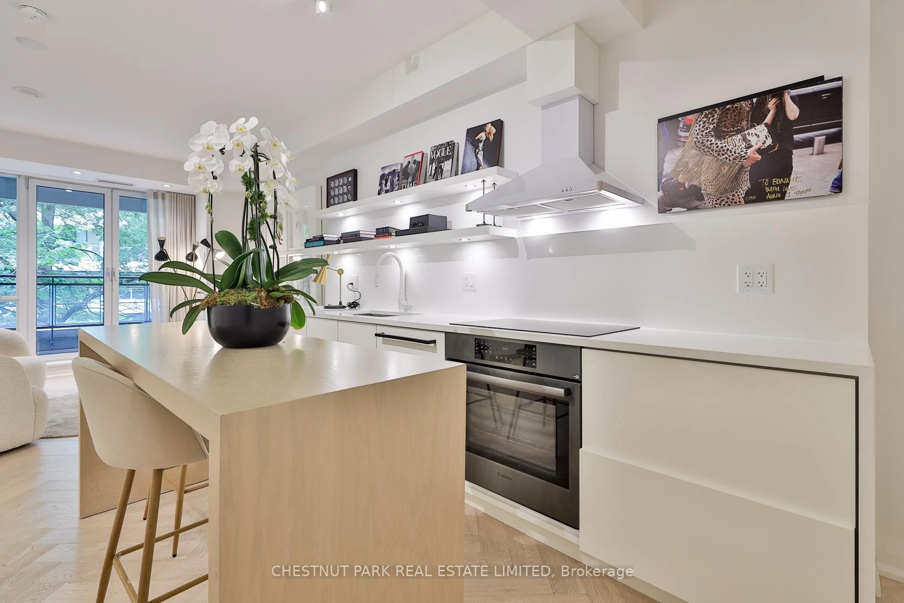 Contemporary kitchen, ceramic/tile floor for 25 Scrivener Sq #201, Toronto Ontario M4W 3Y6