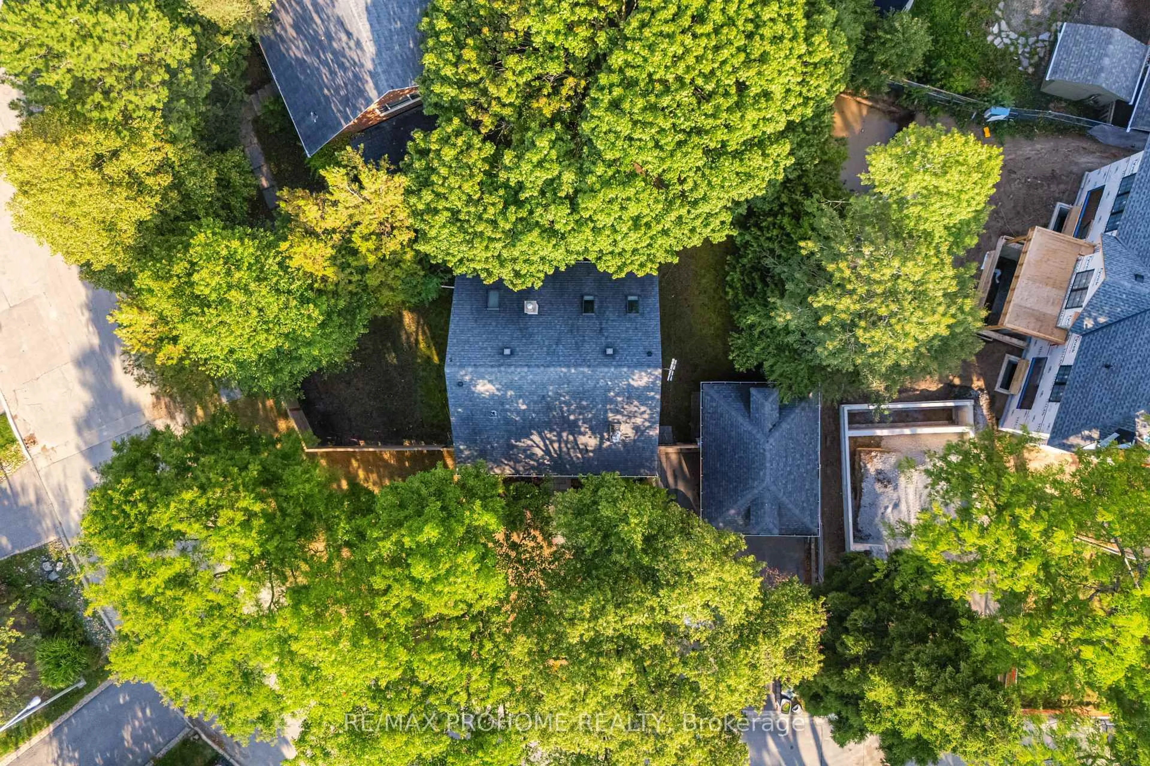 A pic from outside/outdoor area/front of a property/back of a property/a pic from drone, forest/trees view for 39 Addison Cres, Toronto Ontario M3B 1K7