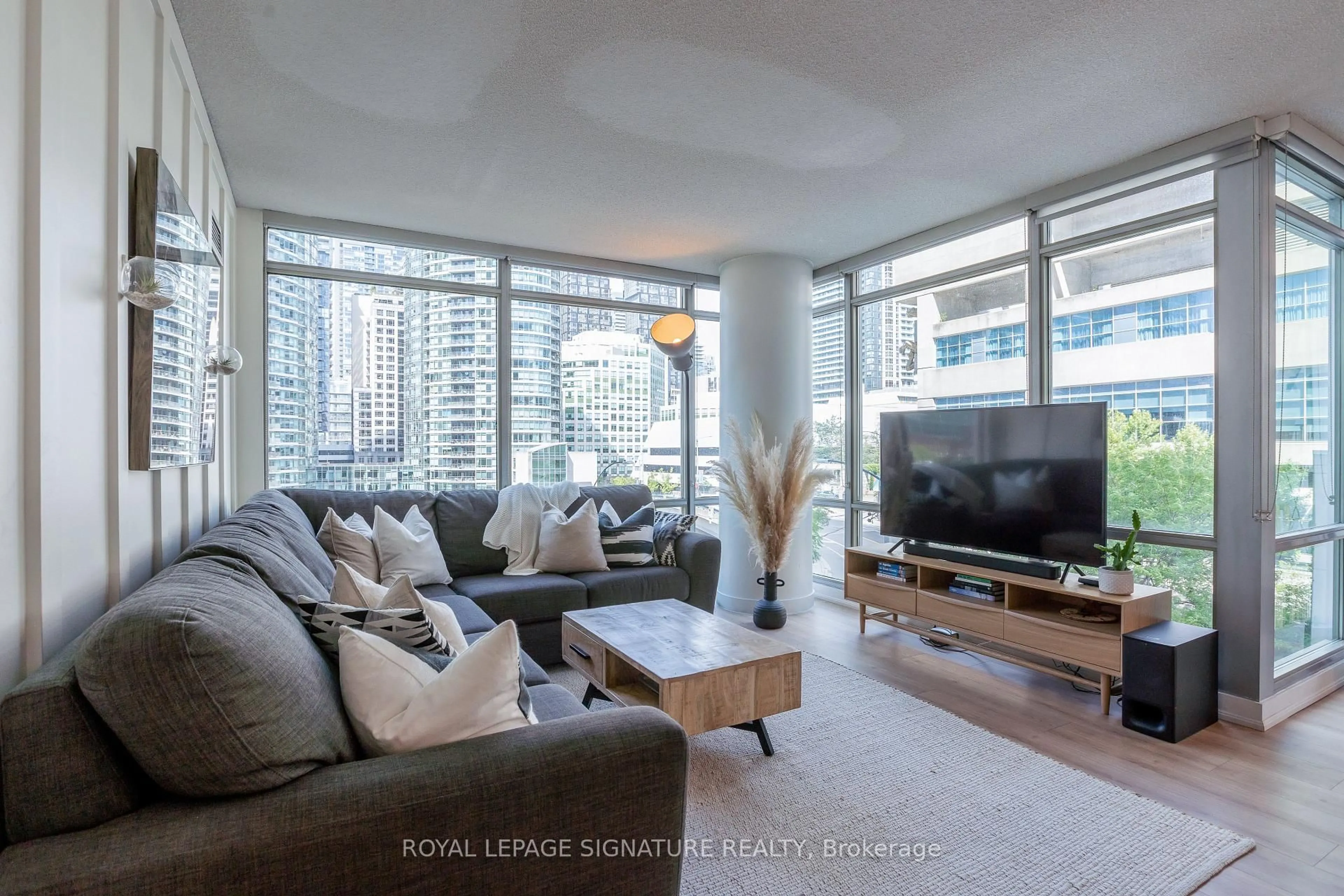 Living room with furniture, unknown for 81 Navy Wharf Crt #612, Toronto Ontario M5V 3S2