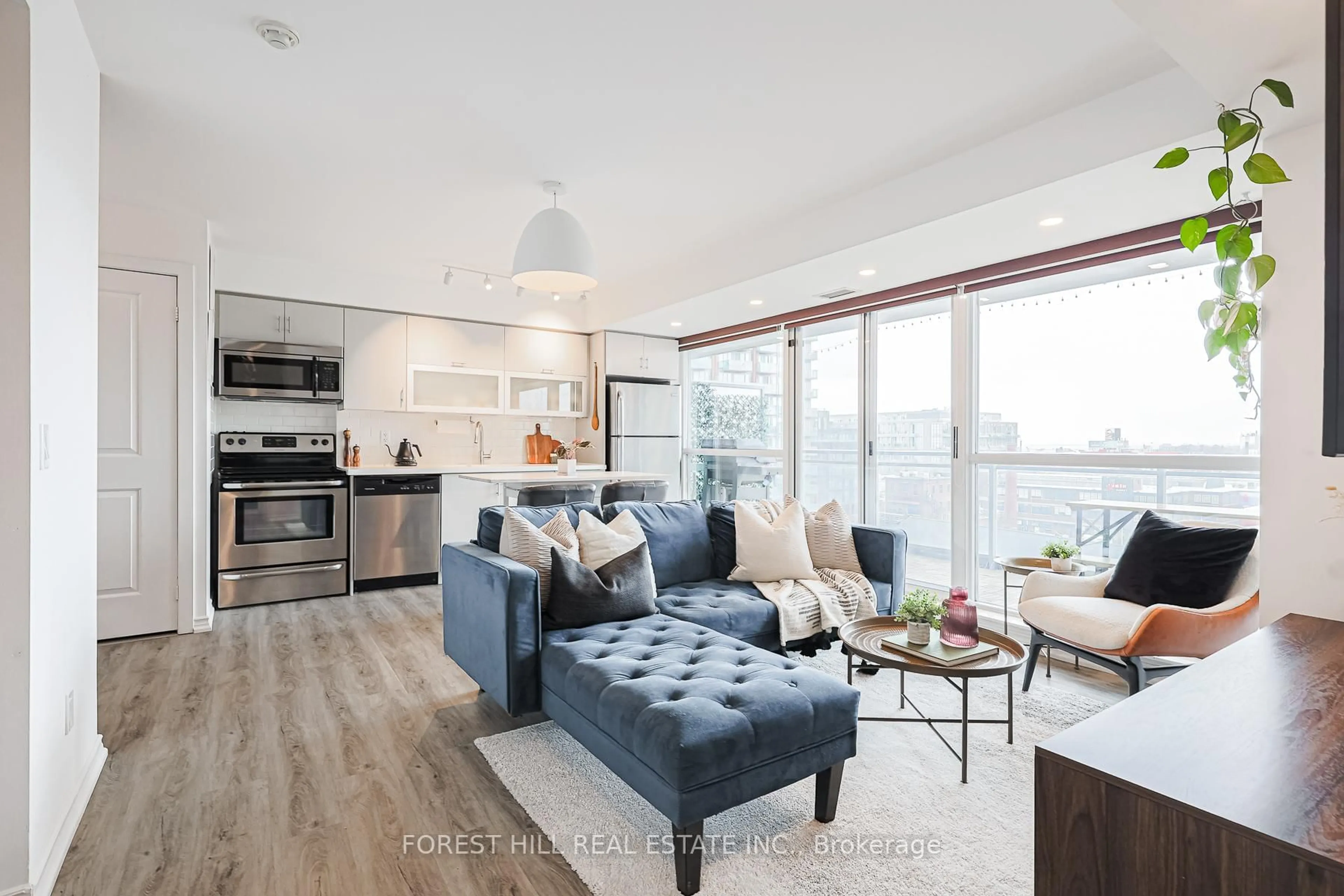 Living room with furniture, unknown for 100 Western Battery Rd #704, Toronto Ontario M6K 3S2