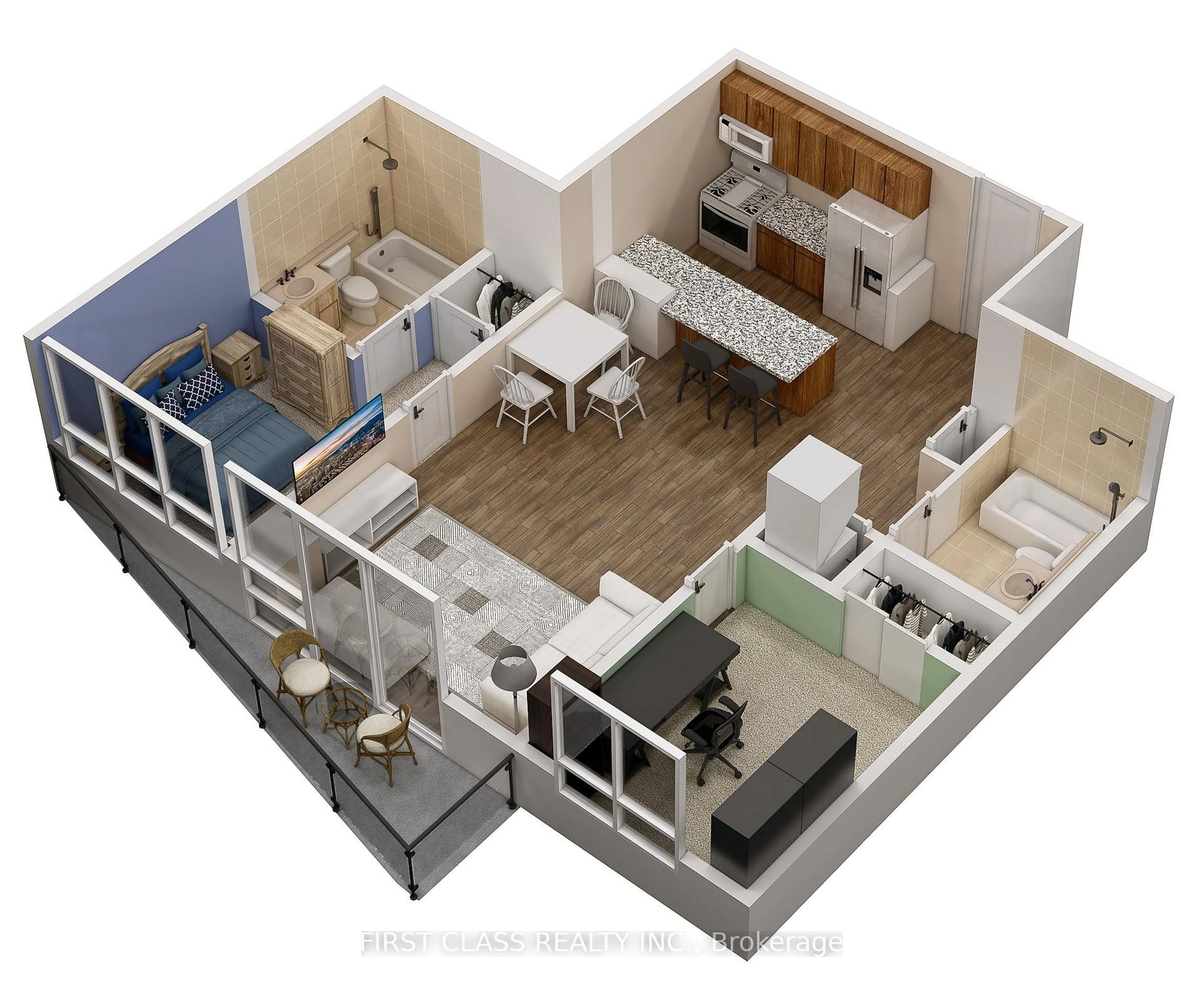 Floor plan for 15 Greenview Ave #814, Toronto Ontario M2M 4M7