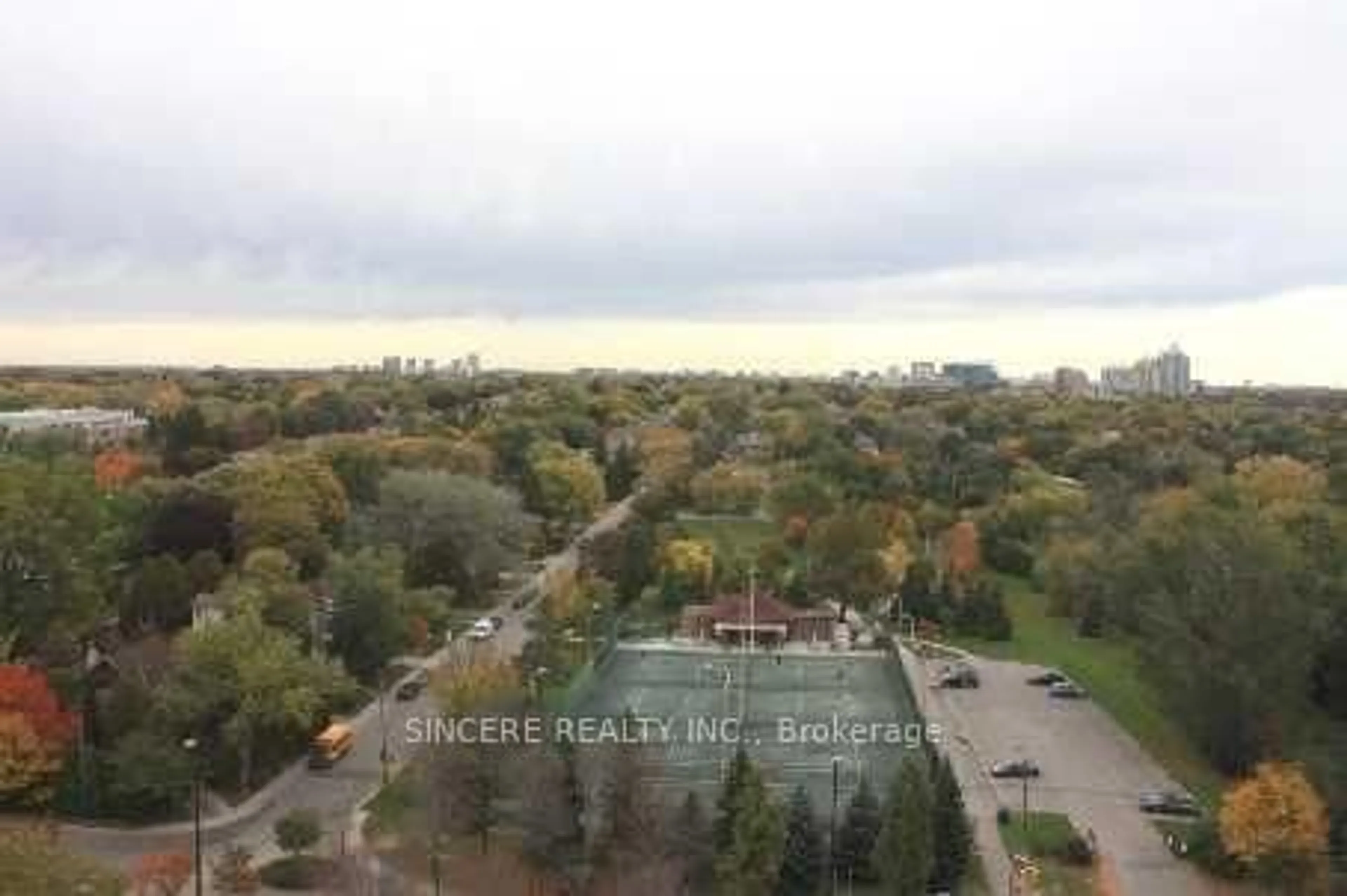 A pic from outside/outdoor area/front of a property/back of a property/a pic from drone, city buildings view from balcony for 35 Hollywood Ave #1622, Toronto Ontario M2N 0A9