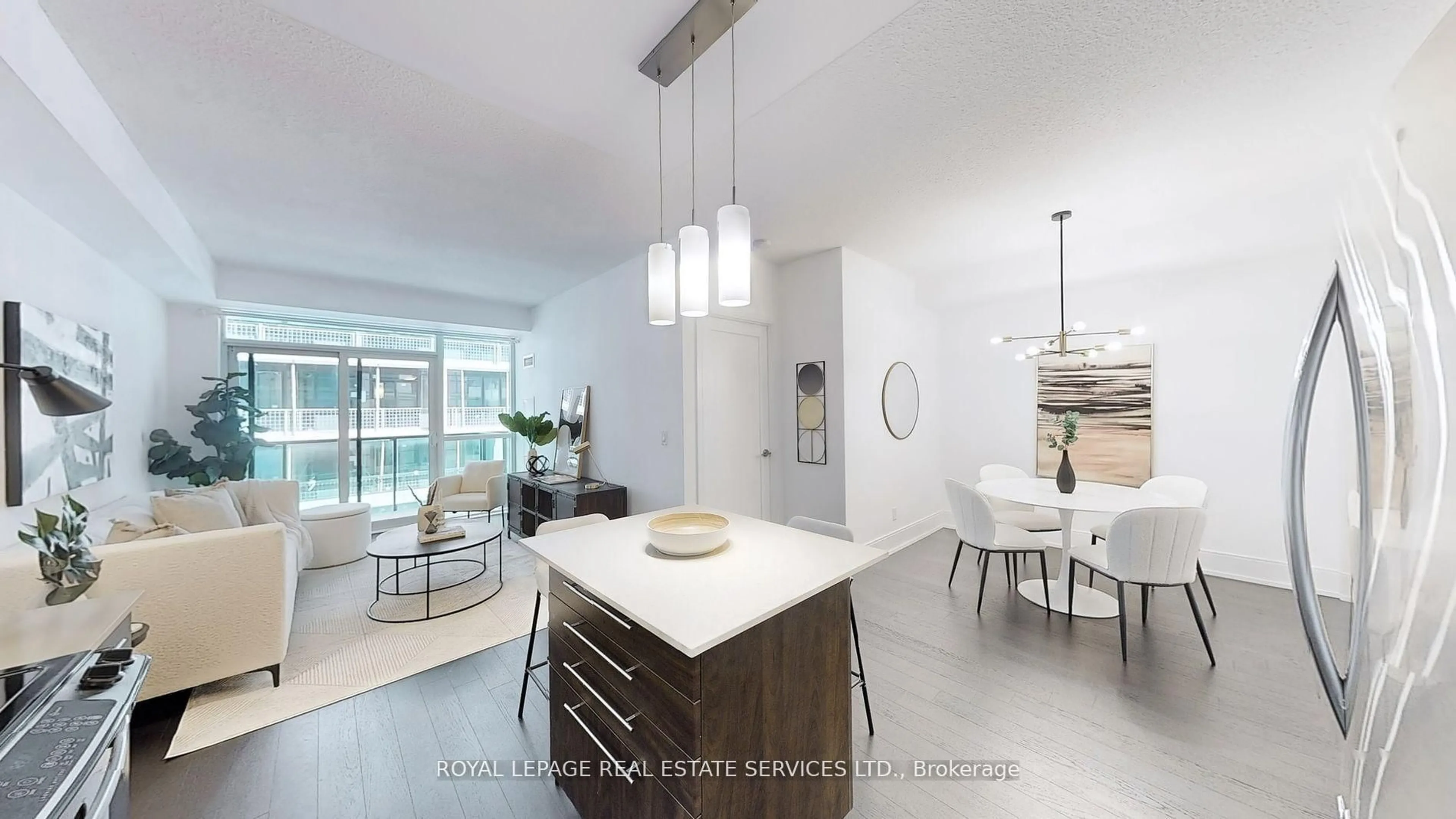 Open concept kitchen, ceramic/tile floor for 25 Broadway Ave #1806, Toronto Ontario M4P 1T7