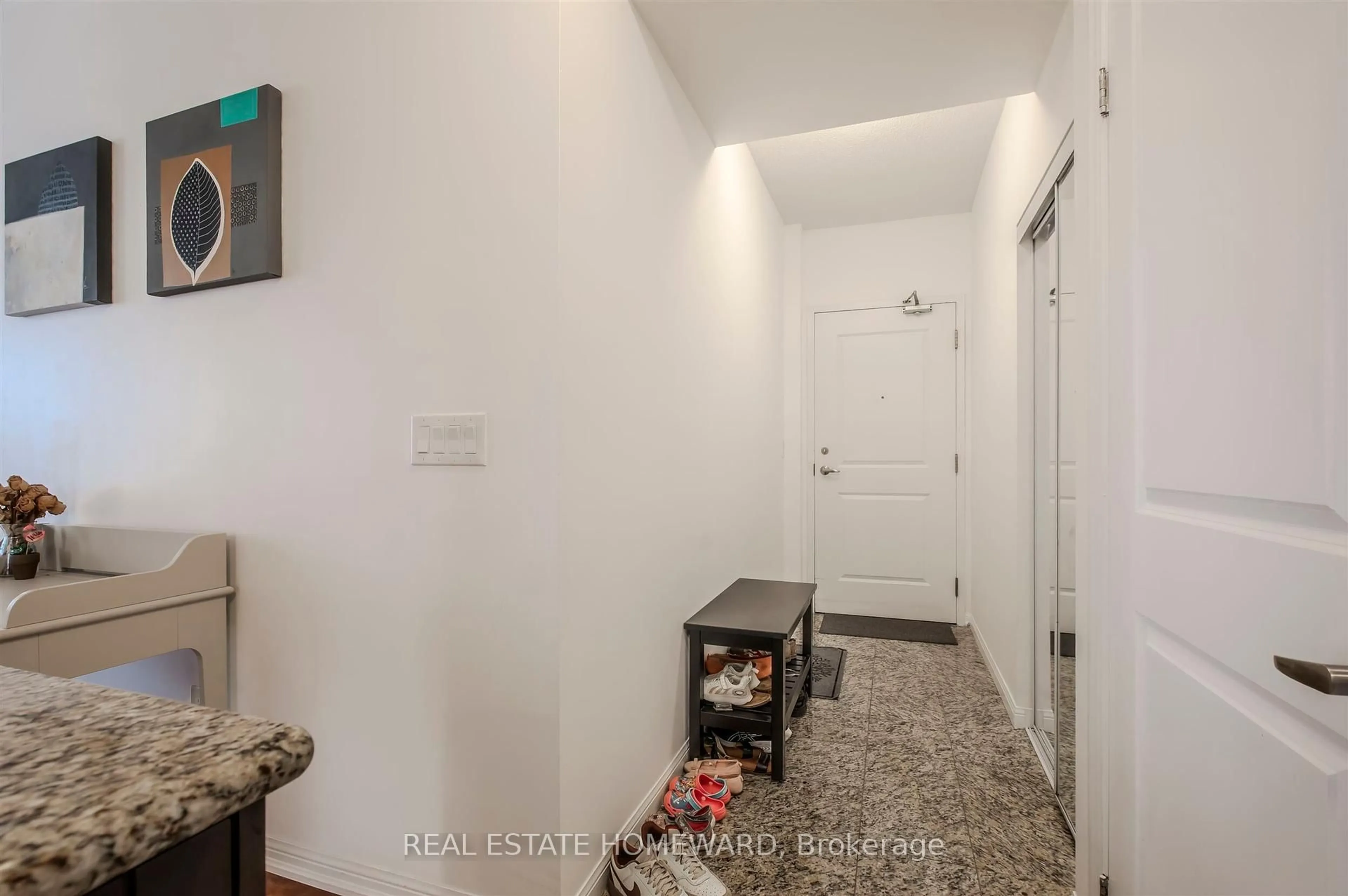 Indoor entryway for 21 Grand Magazine St #908, Toronto Ontario M5V 1B5