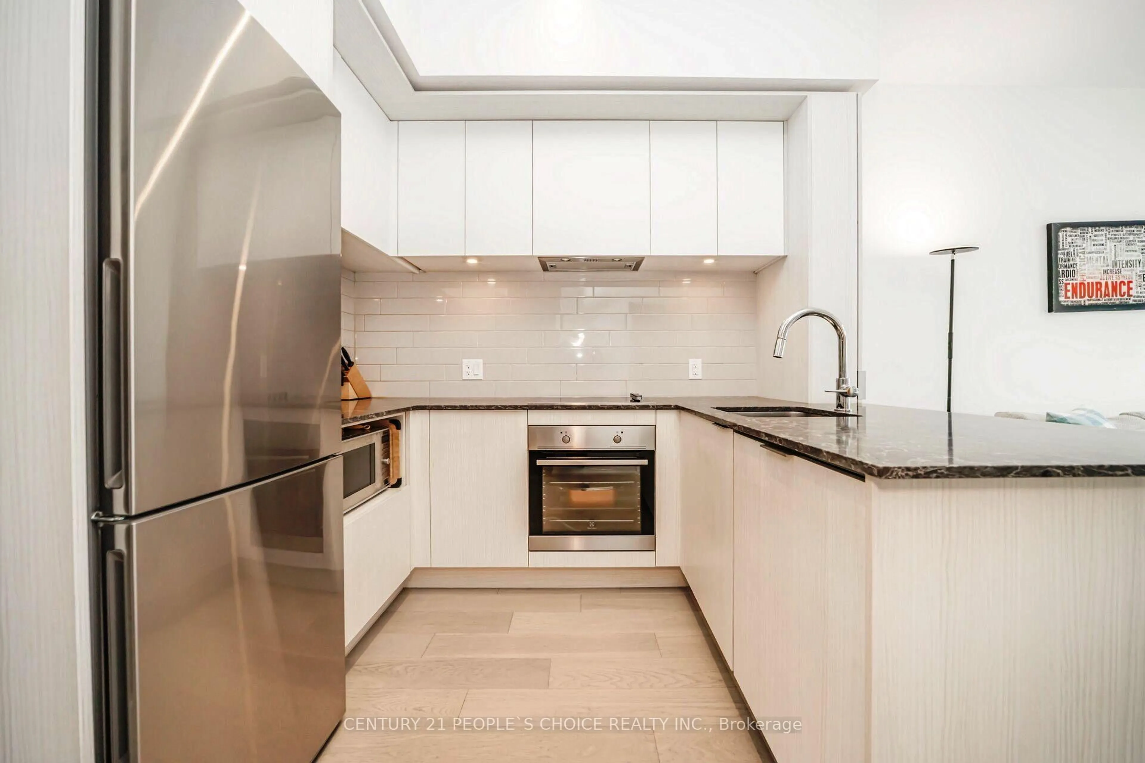 Standard kitchen, ceramic/tile floor for 34 Tubman Ave #1105, Toronto Ontario M5A 0R2