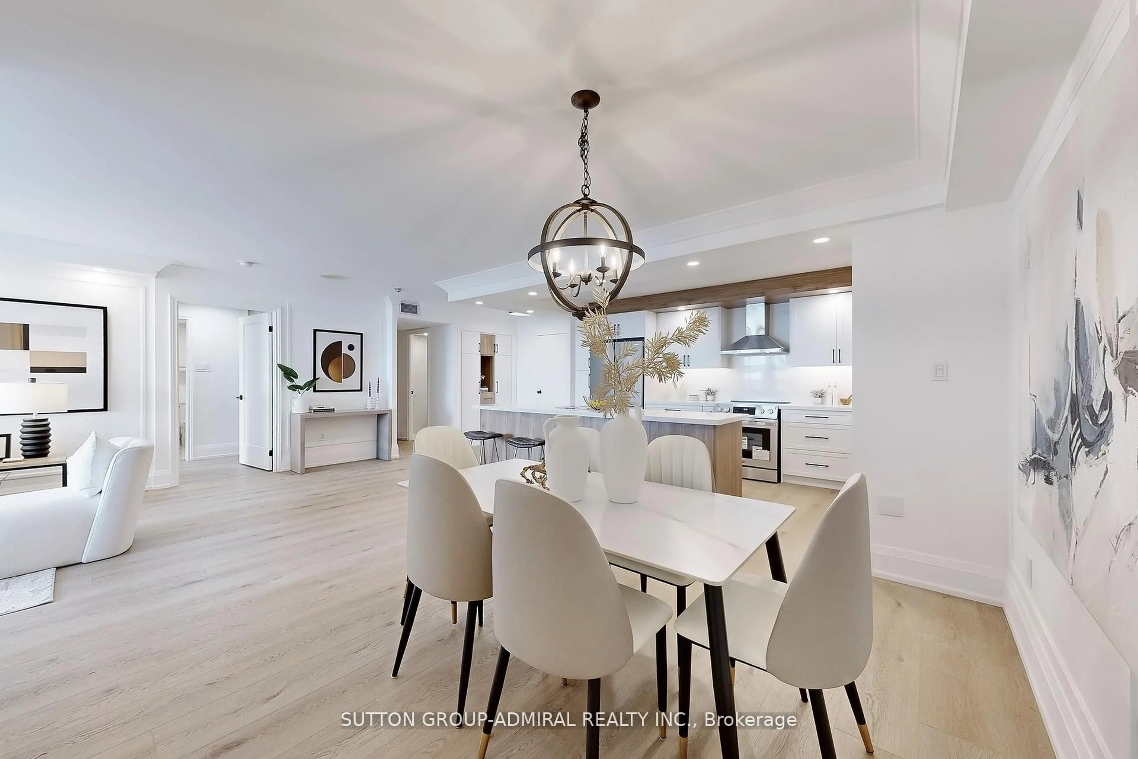 Open concept kitchen, ceramic/tile floor for 65 Spring Garden Ave #2009, Toronto Ontario M2N 6H9