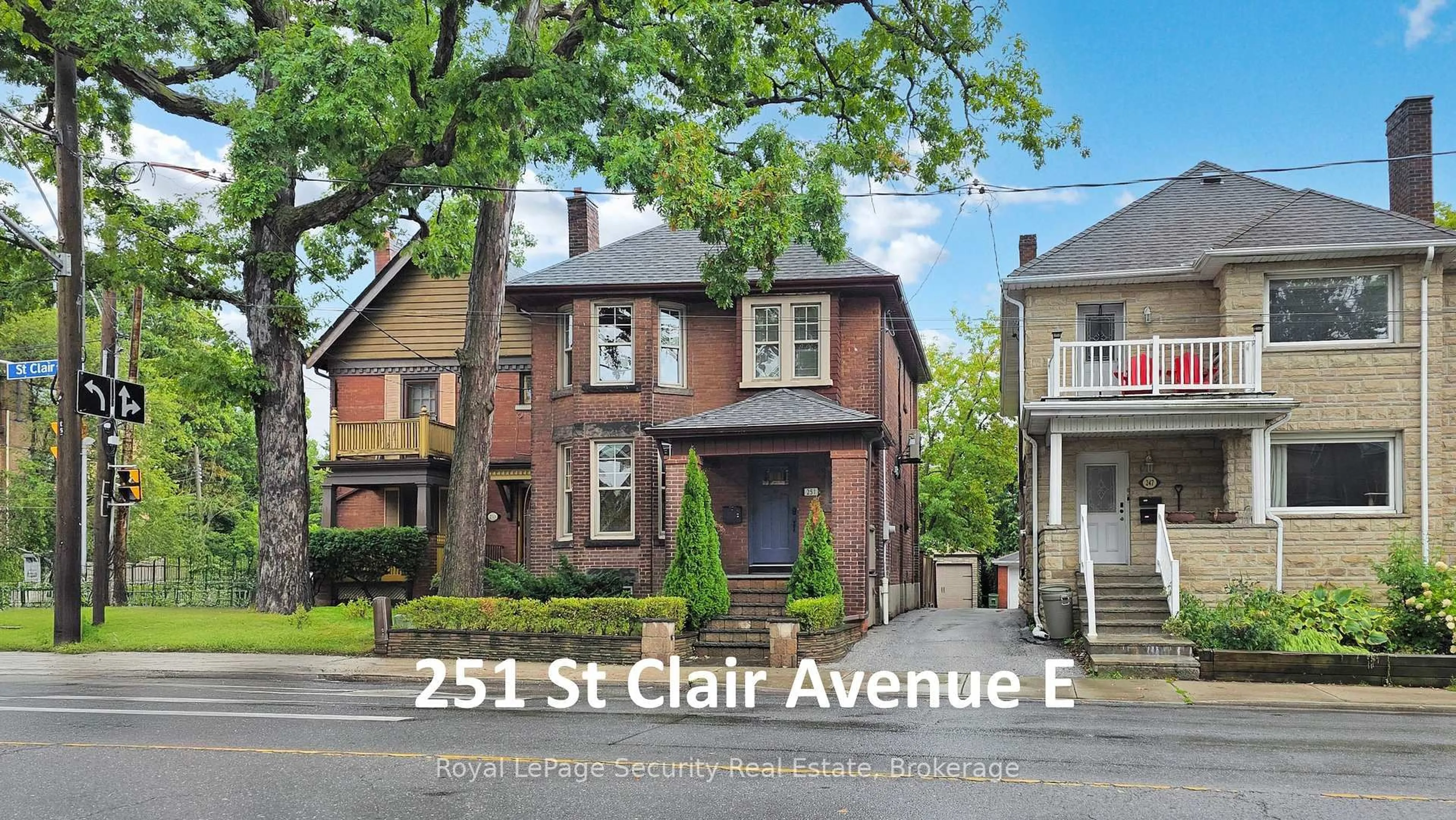 Home with brick exterior material, street for 251 St Clair Ave, Toronto Ontario M4T 1P1