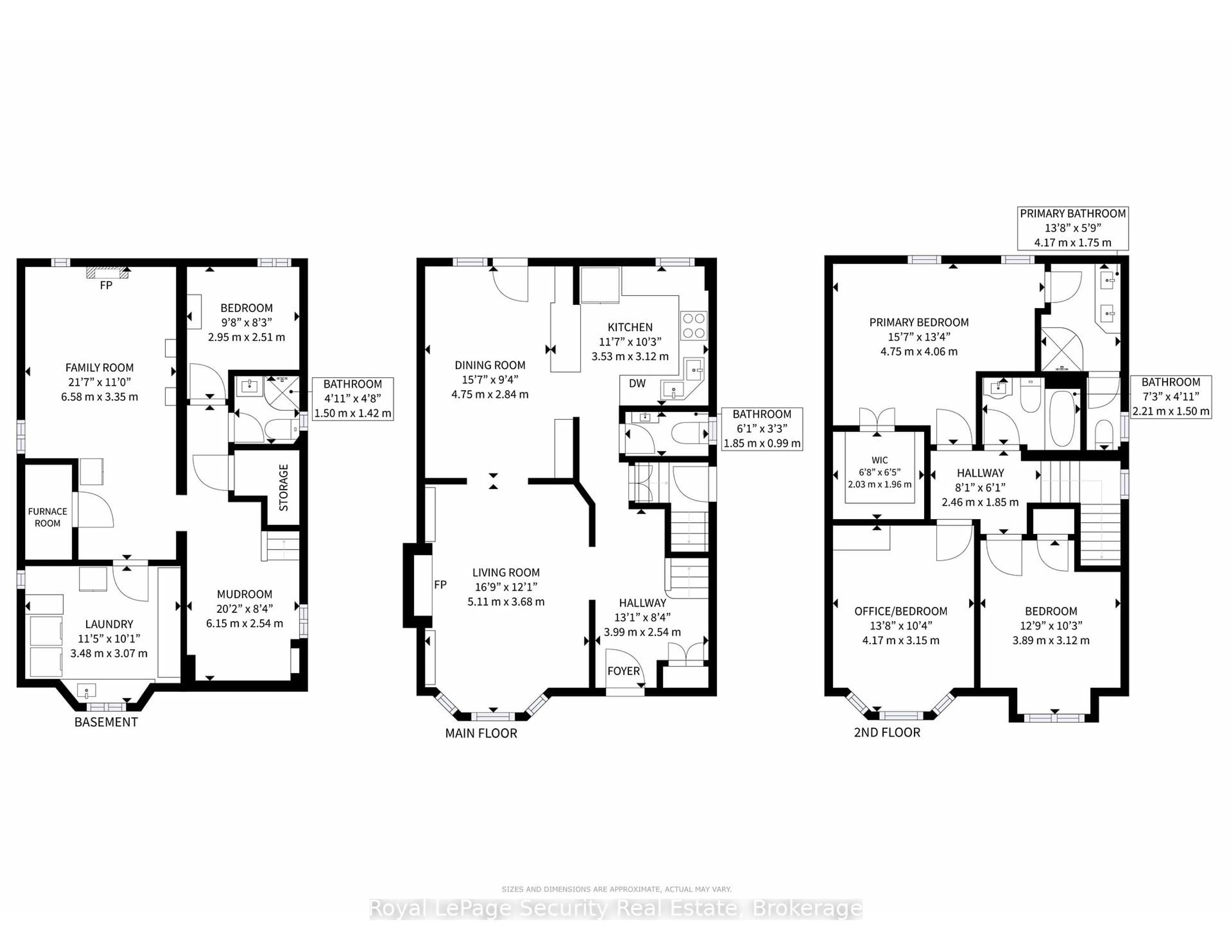 Floor plan for 251 St Clair Ave, Toronto Ontario M4T 1P1