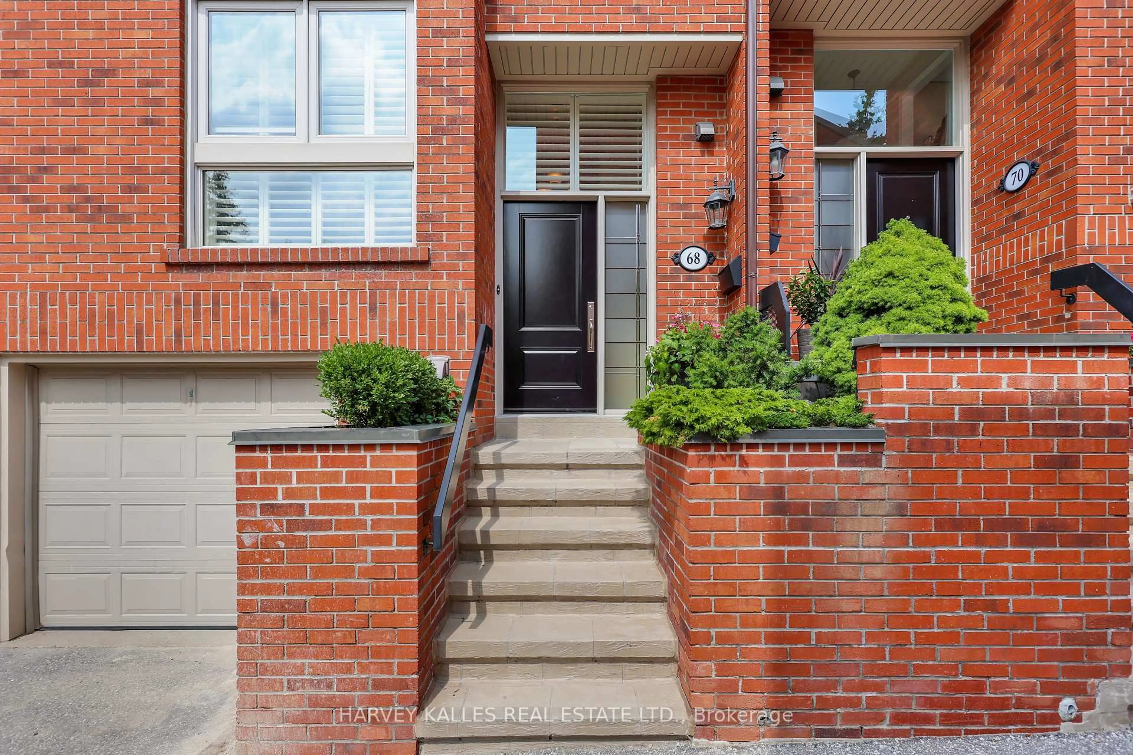 Home with brick exterior material, street for 68 Sylvan Valleyway, Toronto Ontario M5M 4M3
