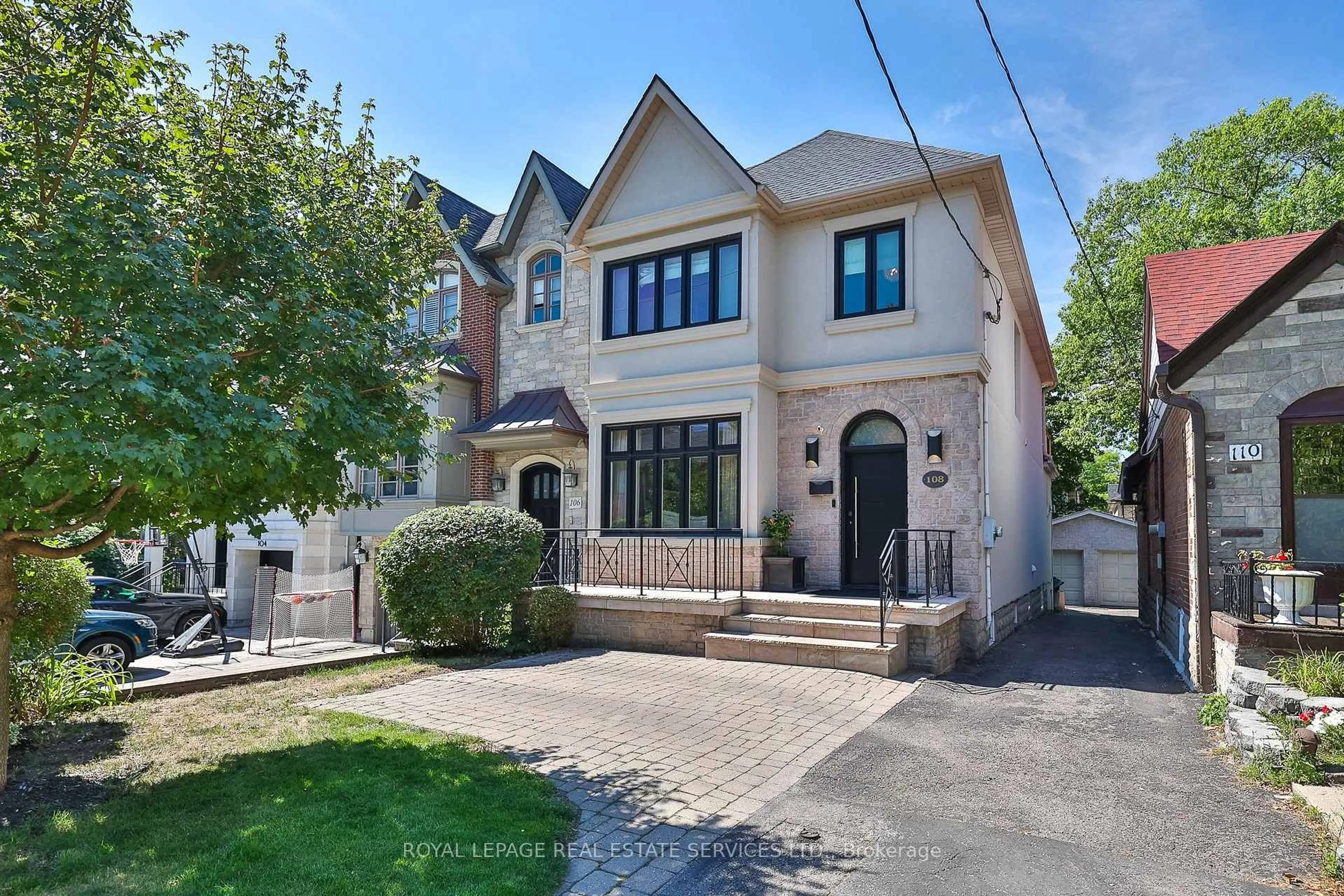 Home with brick exterior material, street for 108 Castlewood Dr, Toronto Ontario M5N 2L4
