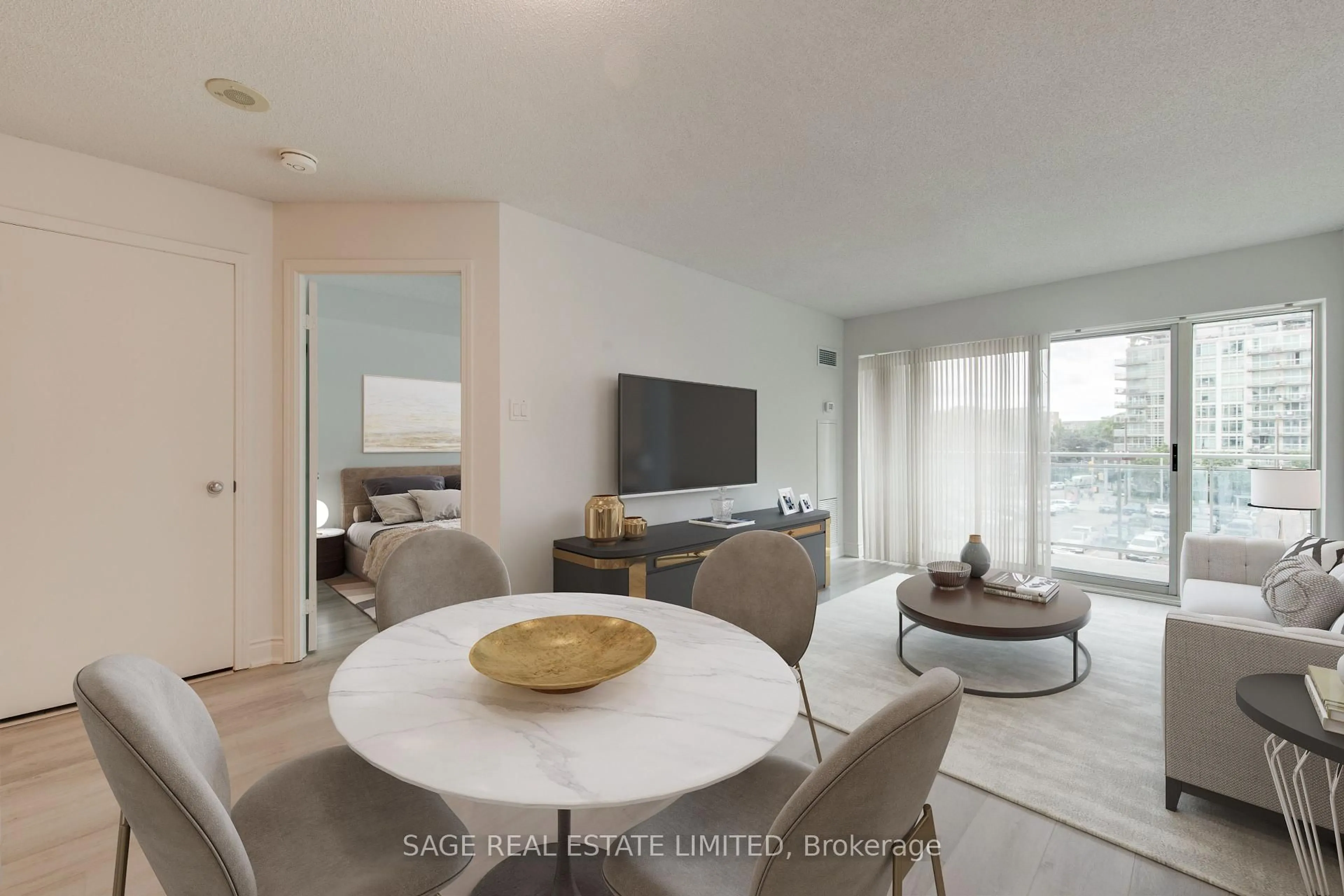 Living room with furniture, unknown for 600 Queens Quay #531, Toronto Ontario M5V 3M3