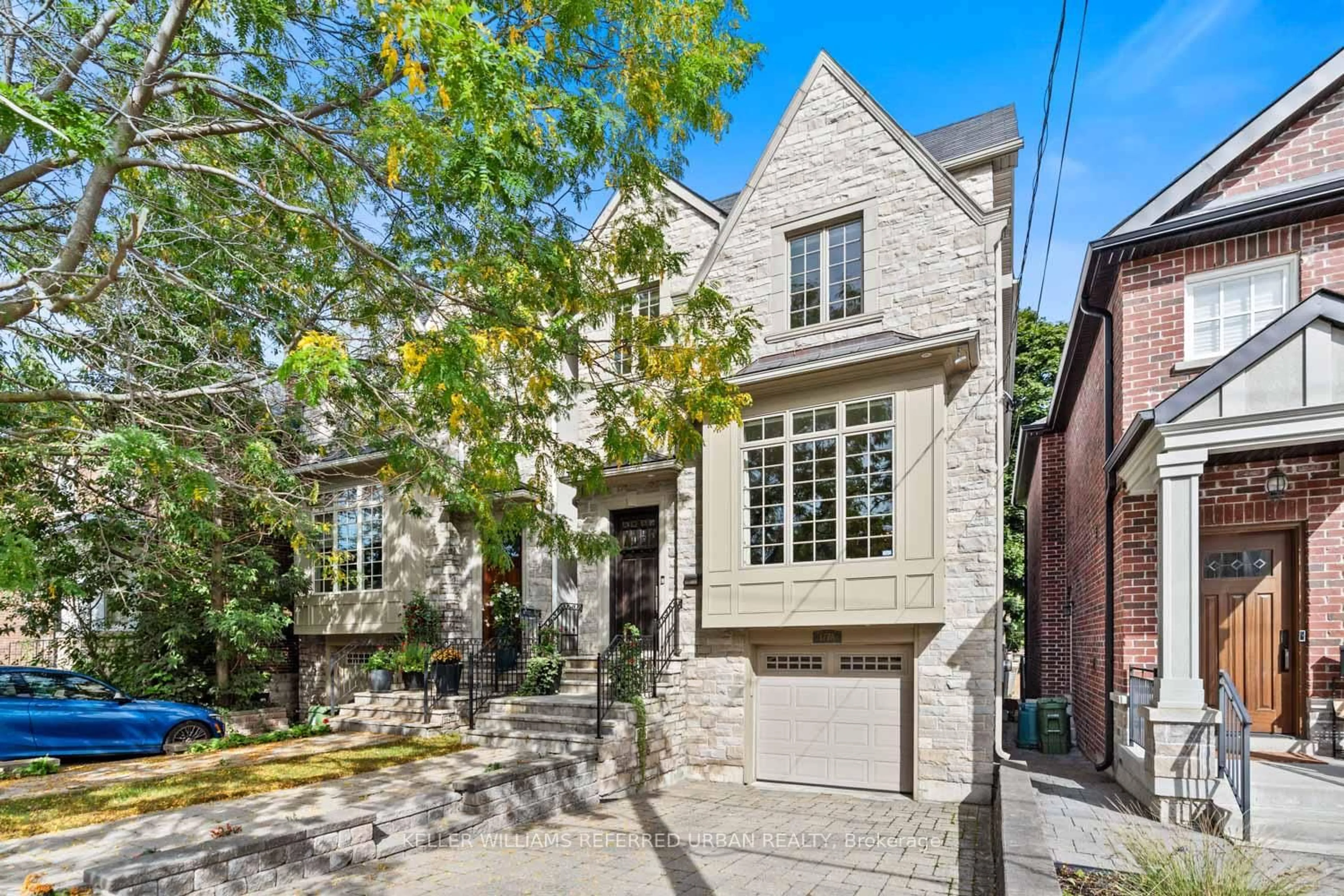 Home with brick exterior material, street for 177A Highbourne Rd, Toronto Ontario M5P 2J8