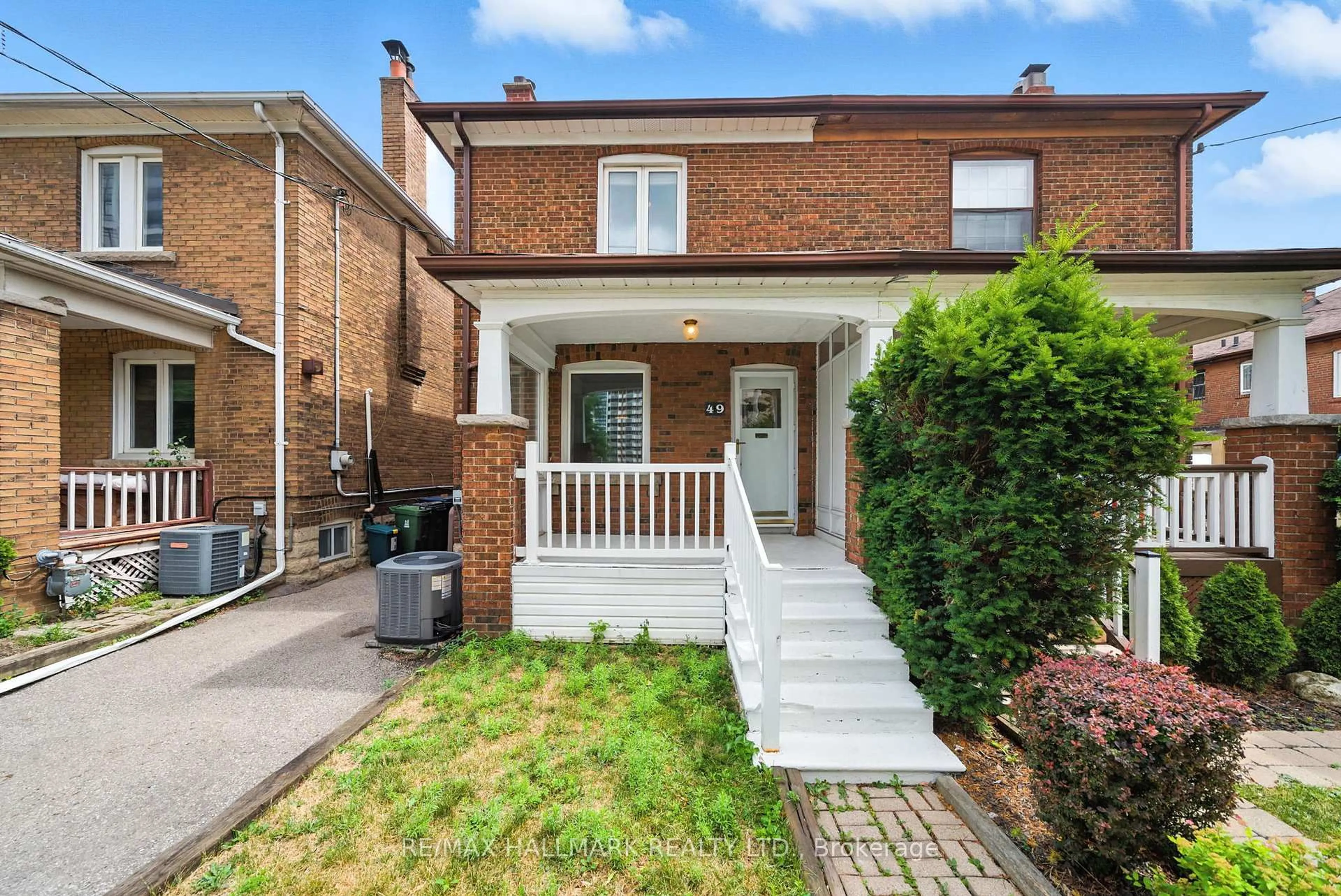 Home with brick exterior material, street for 49 Rawlinson Ave, Toronto Ontario M4P 2N1
