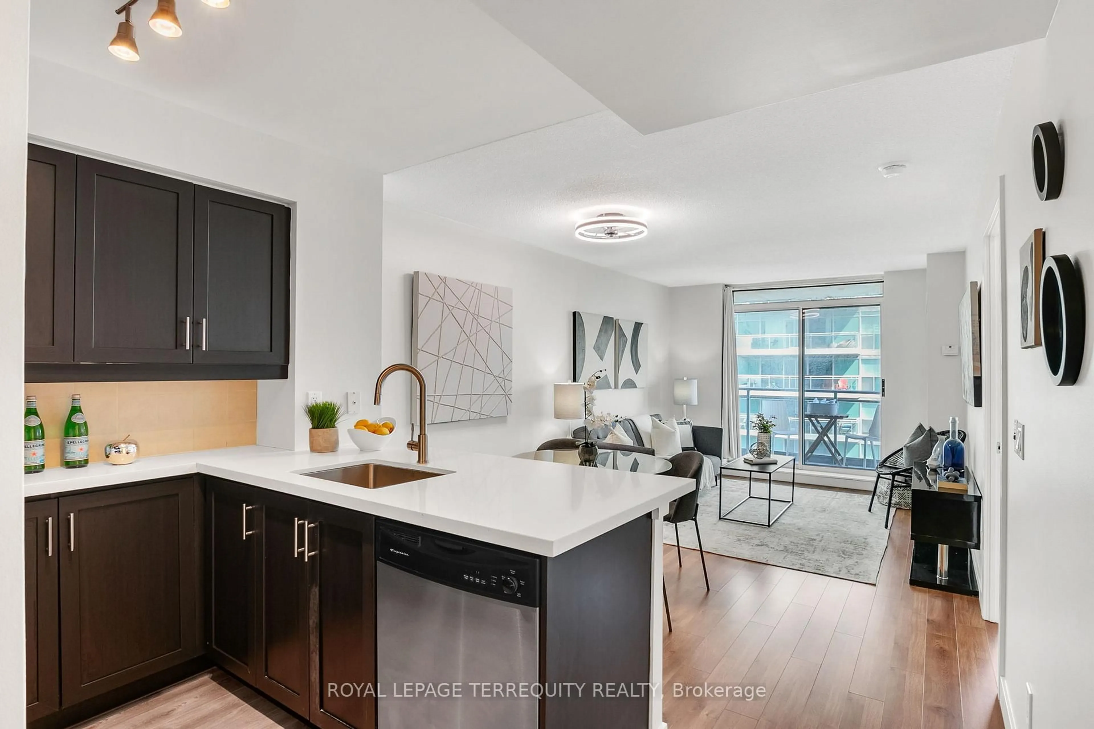 Open concept kitchen, unknown for 50 Lynn Williams St #PH2311, Toronto Ontario M6K 3R9