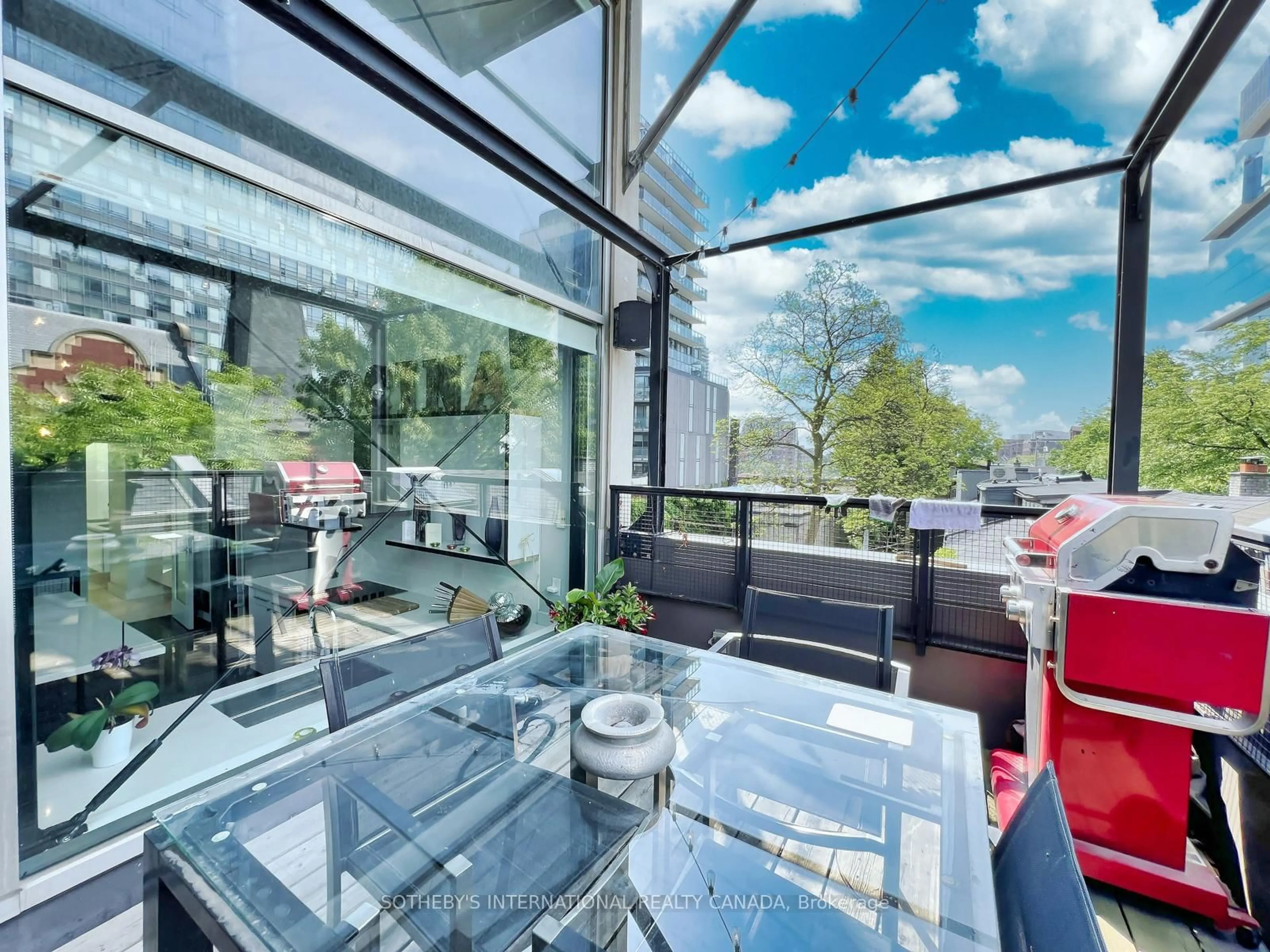 Balcony in the apartment, unknown for 79 Berkeley St, Toronto Ontario M5A 2W5
