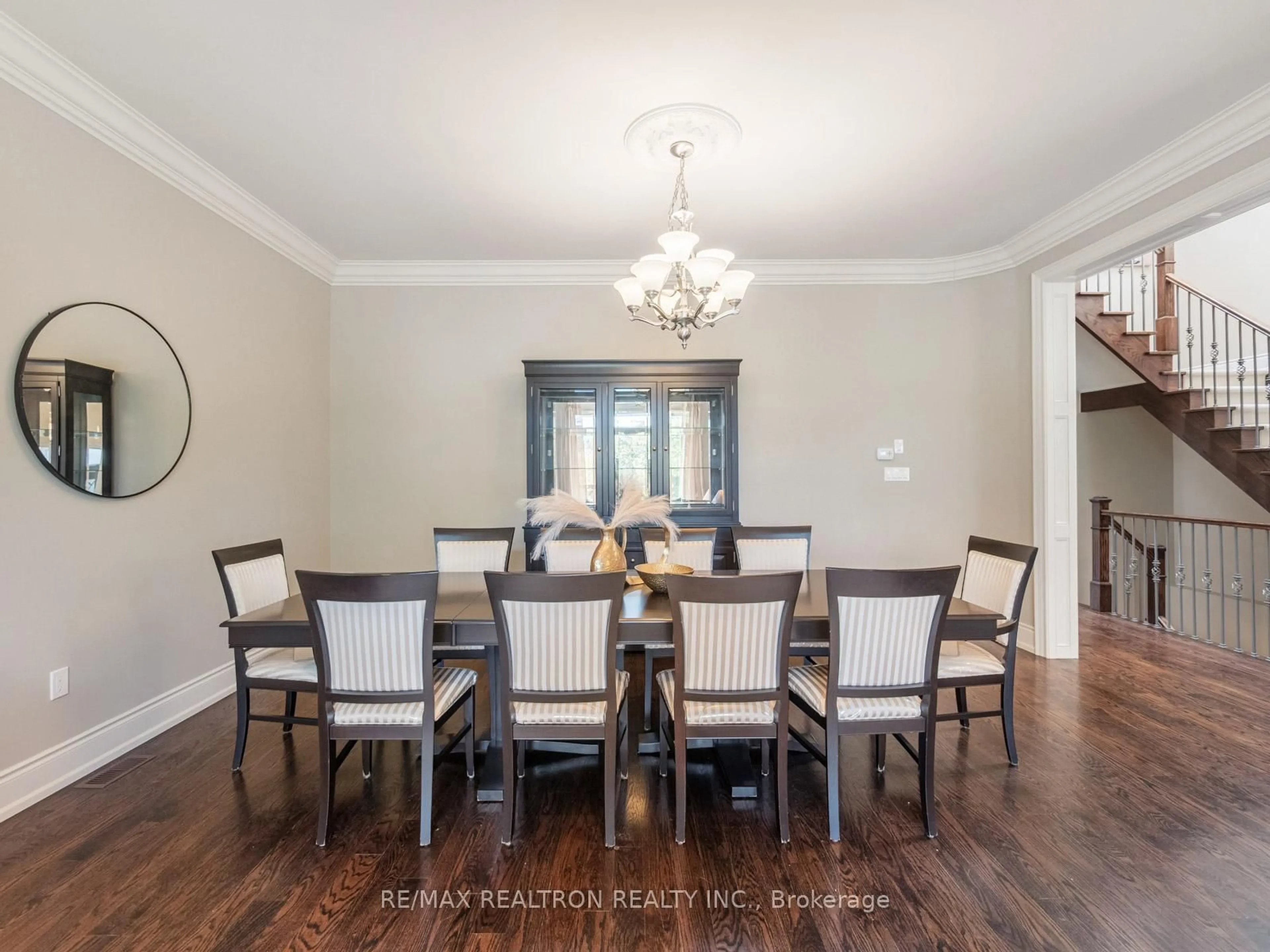Dining room, wood/laminate floor for 116 Faywood Blvd, Toronto Ontario M3H 0A5