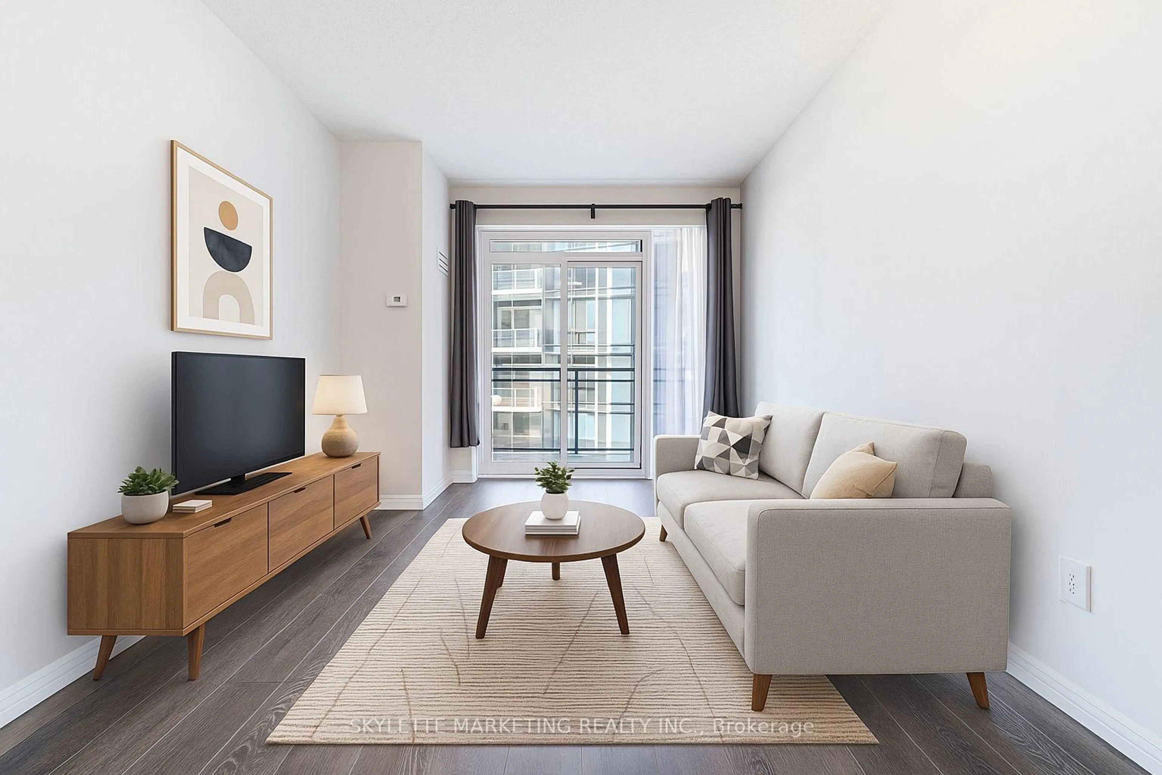 Living room with furniture, unknown for 50 Ann O'Reilly Rd #412, Toronto Ontario M2J 0C9