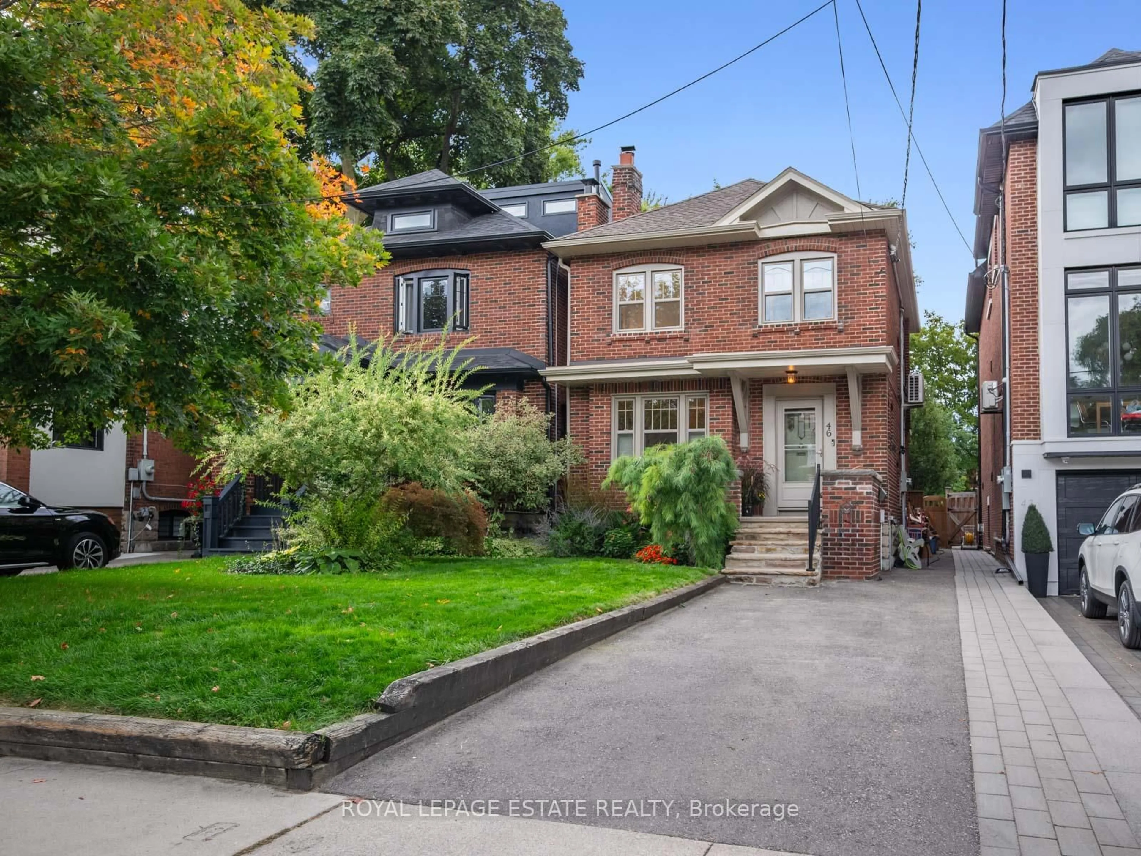 Home with brick exterior material, street for 46 St Germain Ave, Toronto Ontario M5M 1V8
