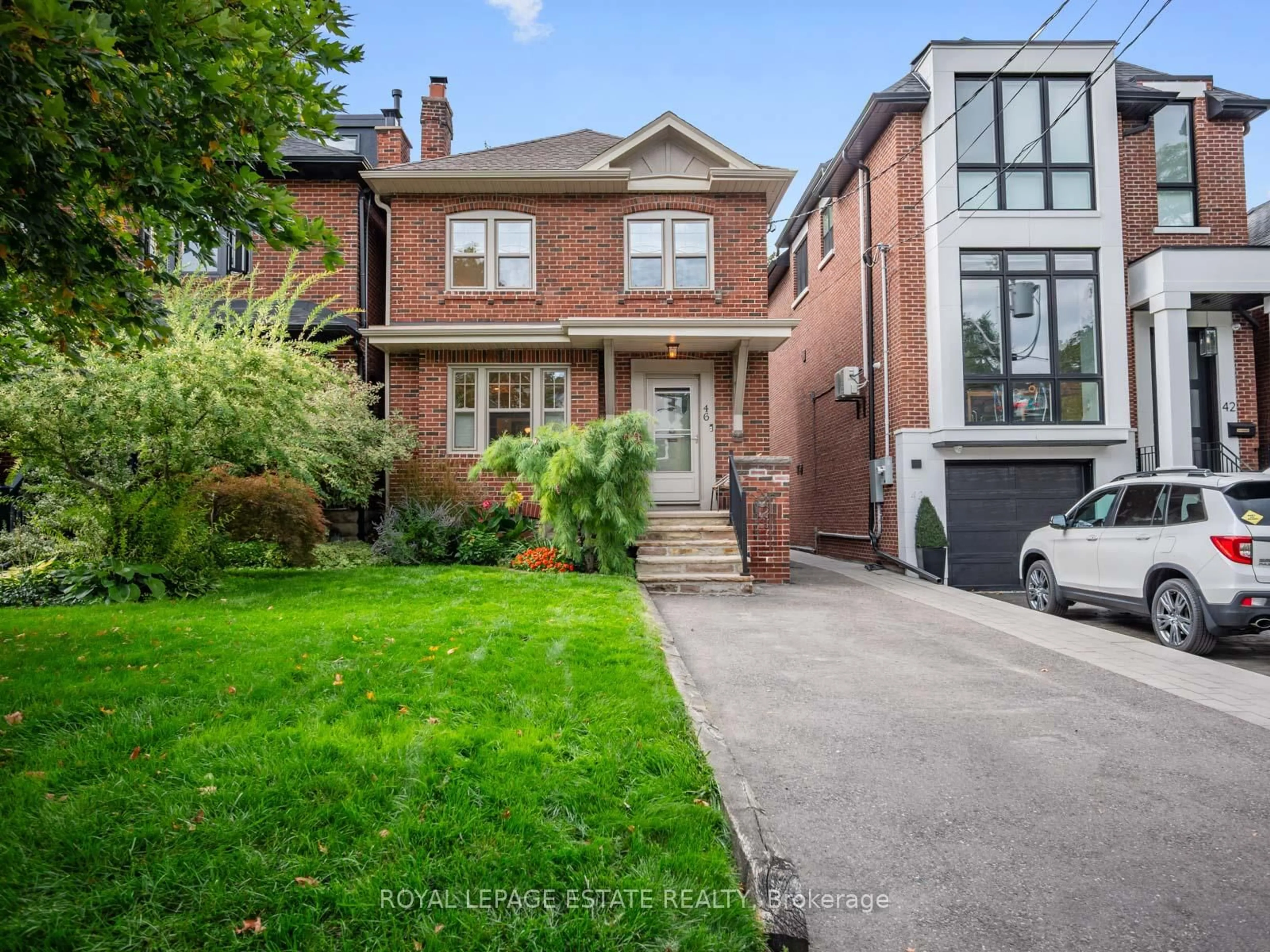 Home with brick exterior material, street for 46 St Germain Ave, Toronto Ontario M5M 1V8