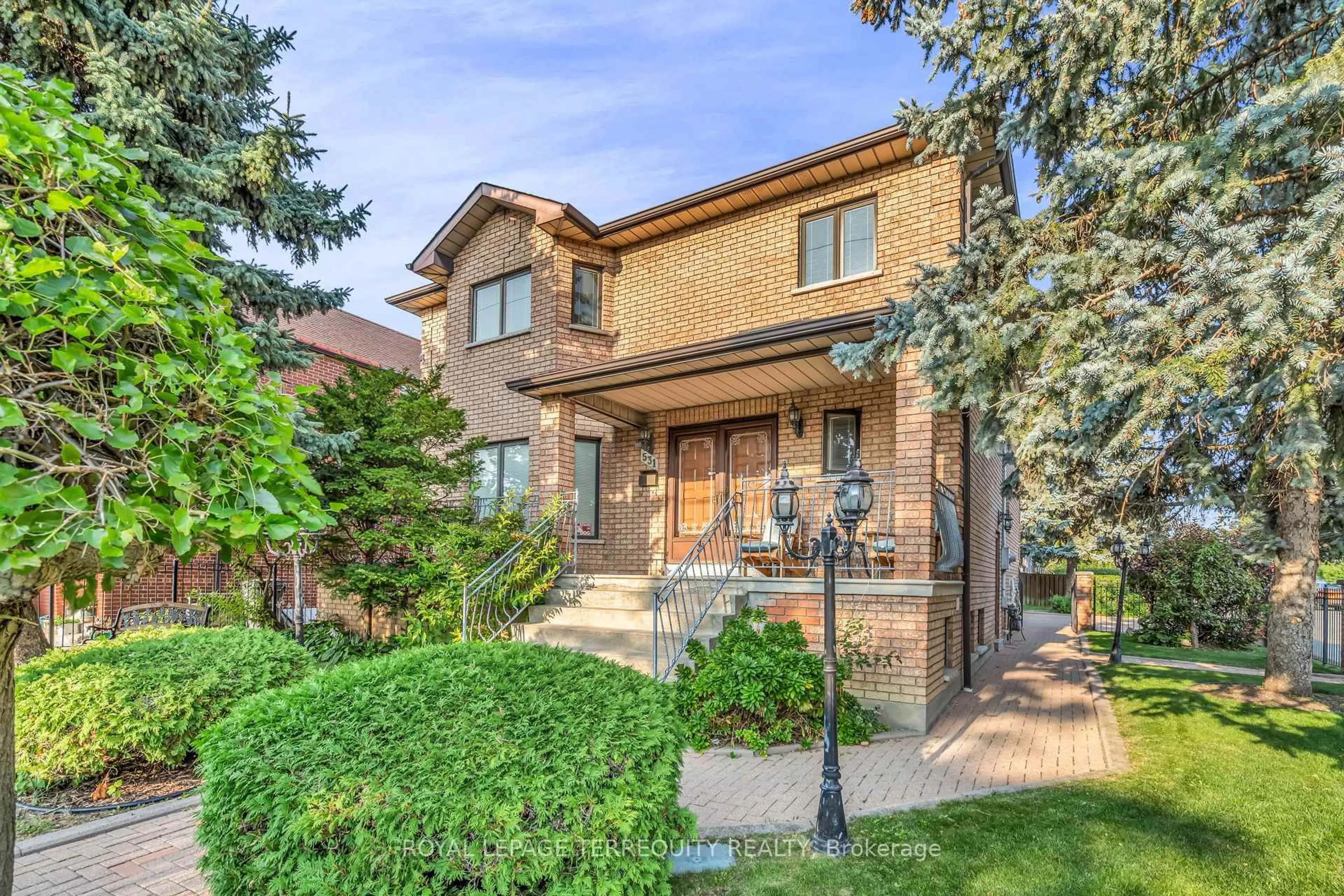 Home with brick exterior material, street for 531 Lauder Ave, Toronto Ontario M6E 3J5