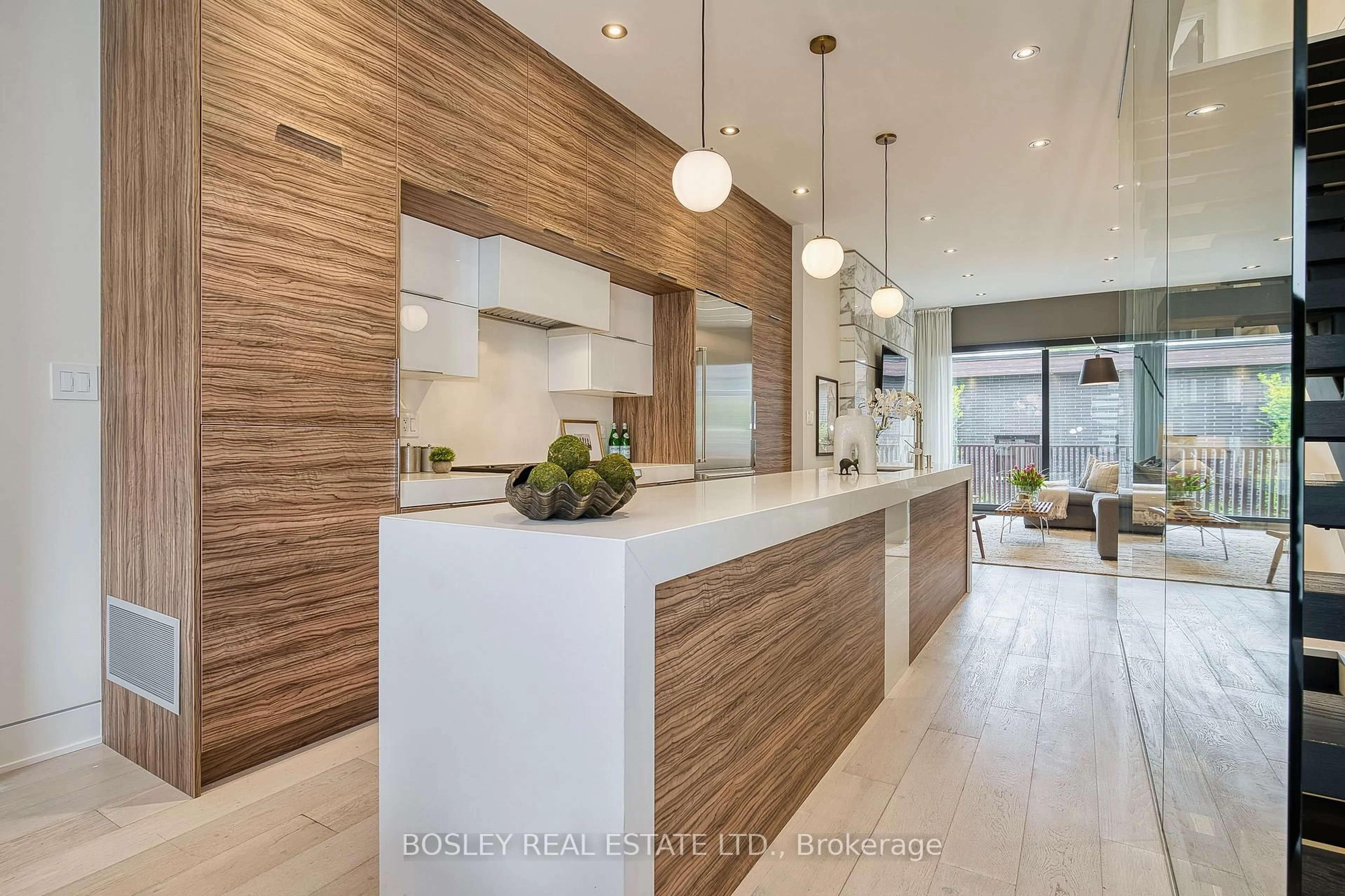 Contemporary kitchen, wood/laminate floor for 189 Argyle St, Toronto Ontario M6J 1P5