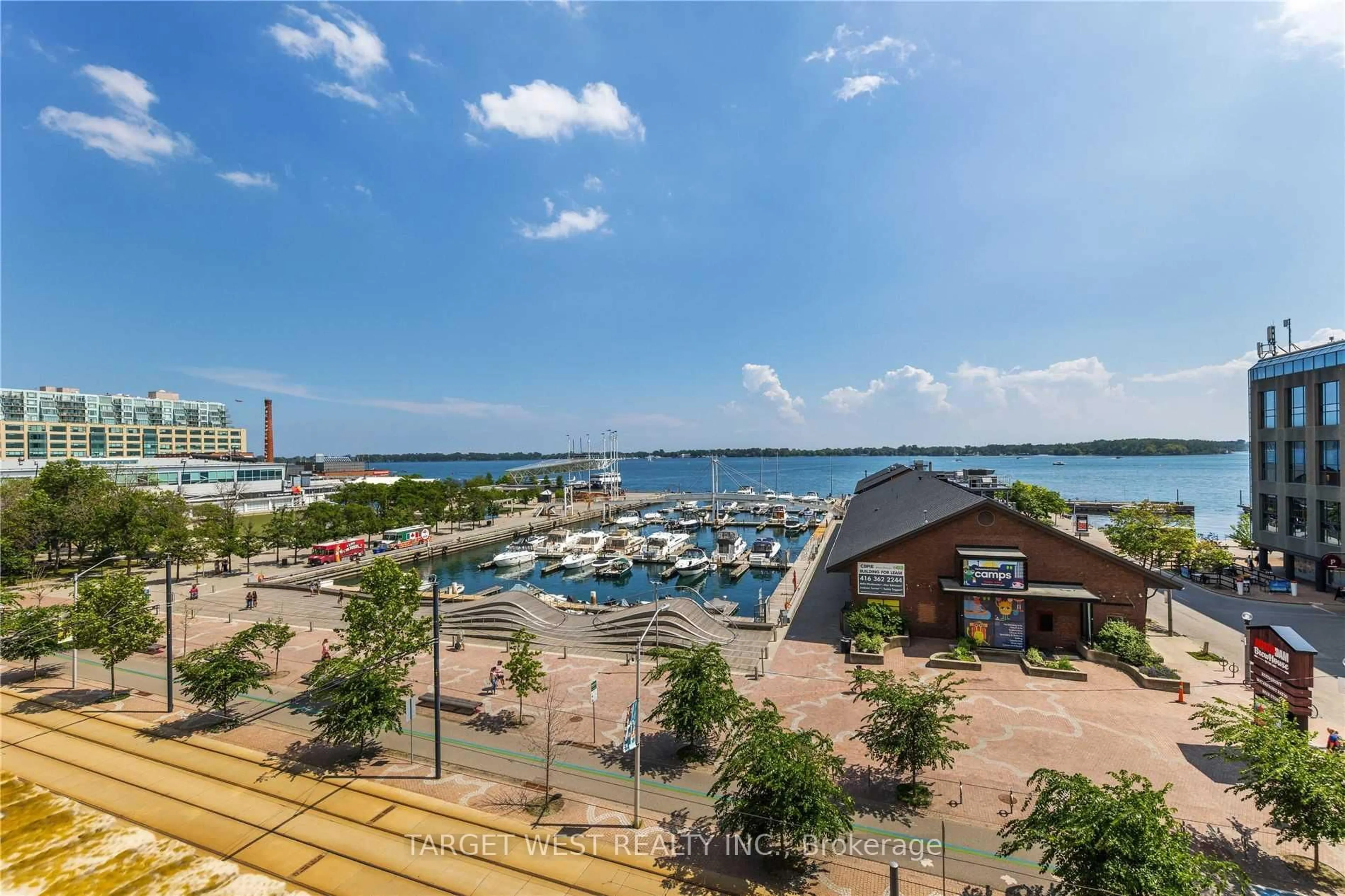 A pic from outside/outdoor area/front of a property/back of a property/a pic from drone, water/lake/river/ocean view for 250 Queens Quay #1903, Toronto Ontario M5J 2N2